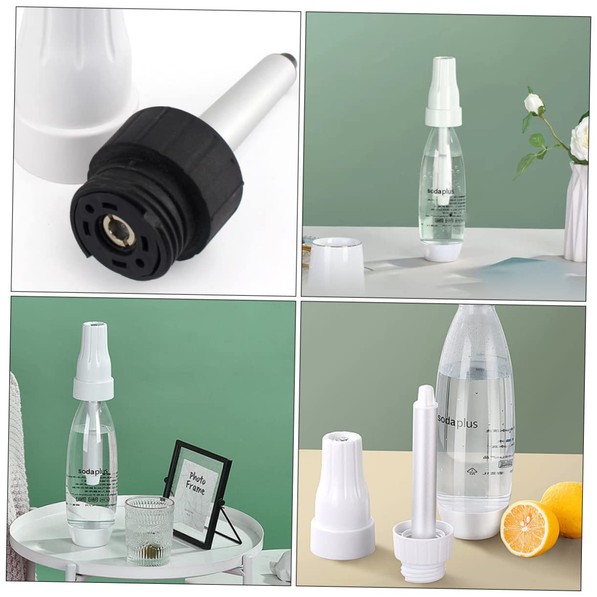 Alipis 3-Piece Manual Sparkling Water Maker Kit - Home Carbonated Water Machine for Soda, Cocktails & Healthy Drinks | Perfect for Kitchen, Parties & Outdoor Activities