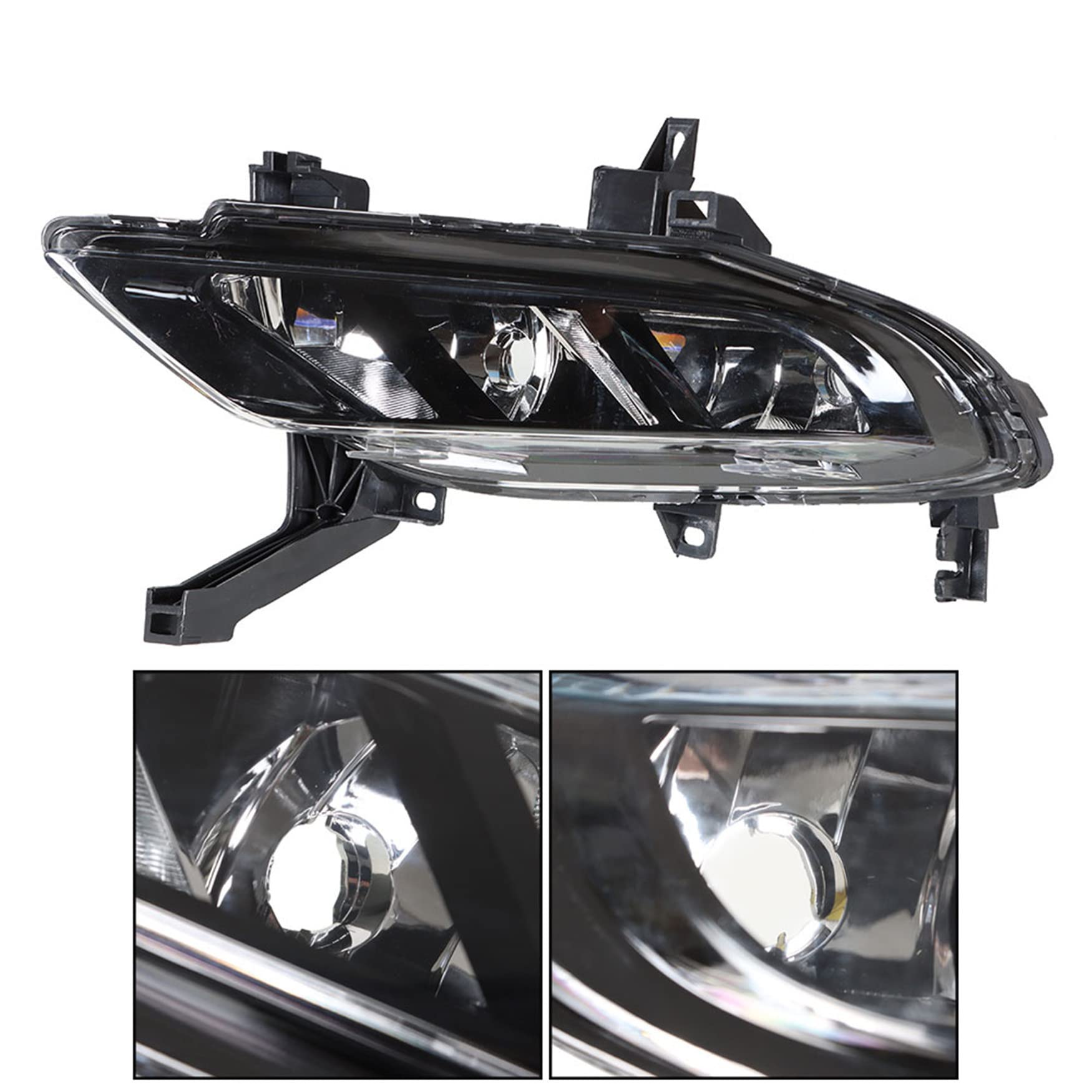 2016-2019 Nissan Maxima Fog Lights Assembly Replacement - Driver & Passenger Side LED Fog Lamps for Enhanced Visibility in Rain, Snow and Low Light Conditions