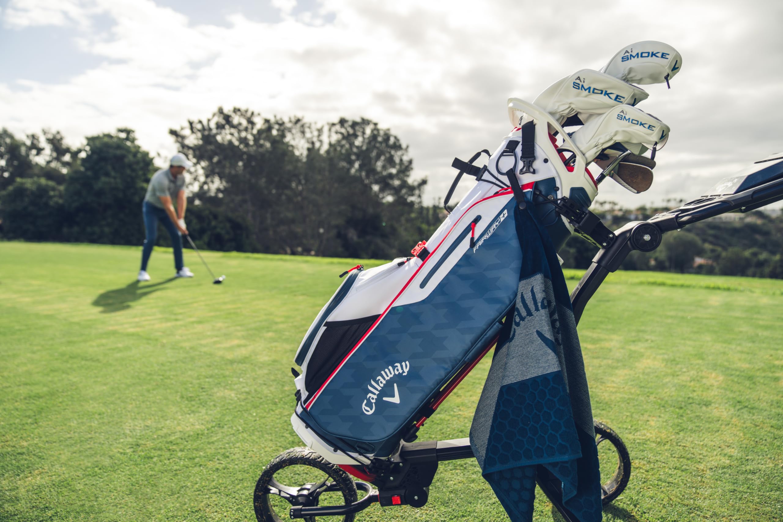 Callaway Golf Fairway Plus Stand Bag - Lightweight Golf Stand Bag with 5-Way Divider, Comfortable Straps - Perfect for Golfers on the Course & Driving Range