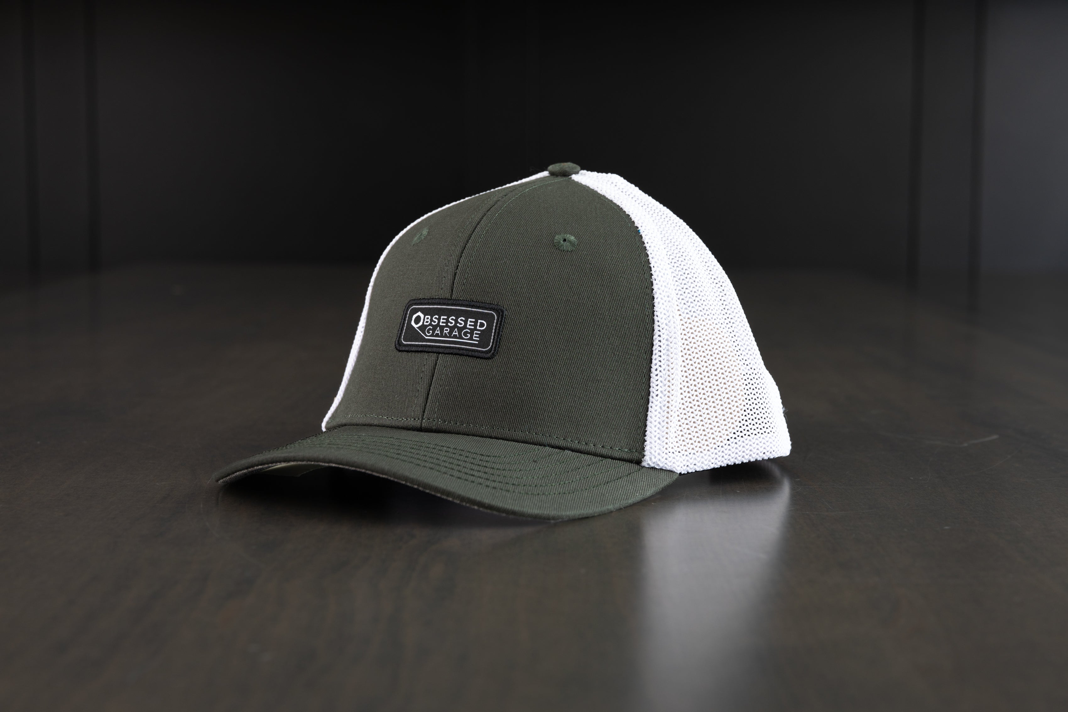 Obsessed Garage Label Hat - Premium Quality Trucker Cap for Car Enthusiasts - Perfect for Car Shows, Racing Events & Outdoor Adventures