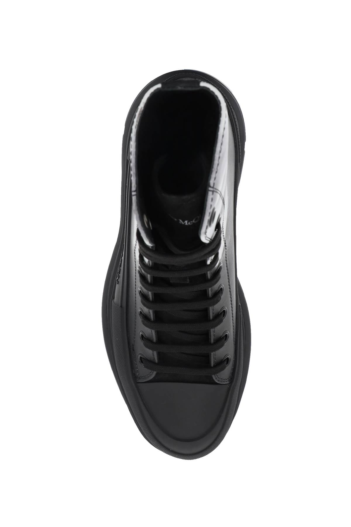 Alexander McQueen Solarized Flower Tread Slick Boots - Stylish Women's Ankle Boots for Casual Outfits & Evening Wear