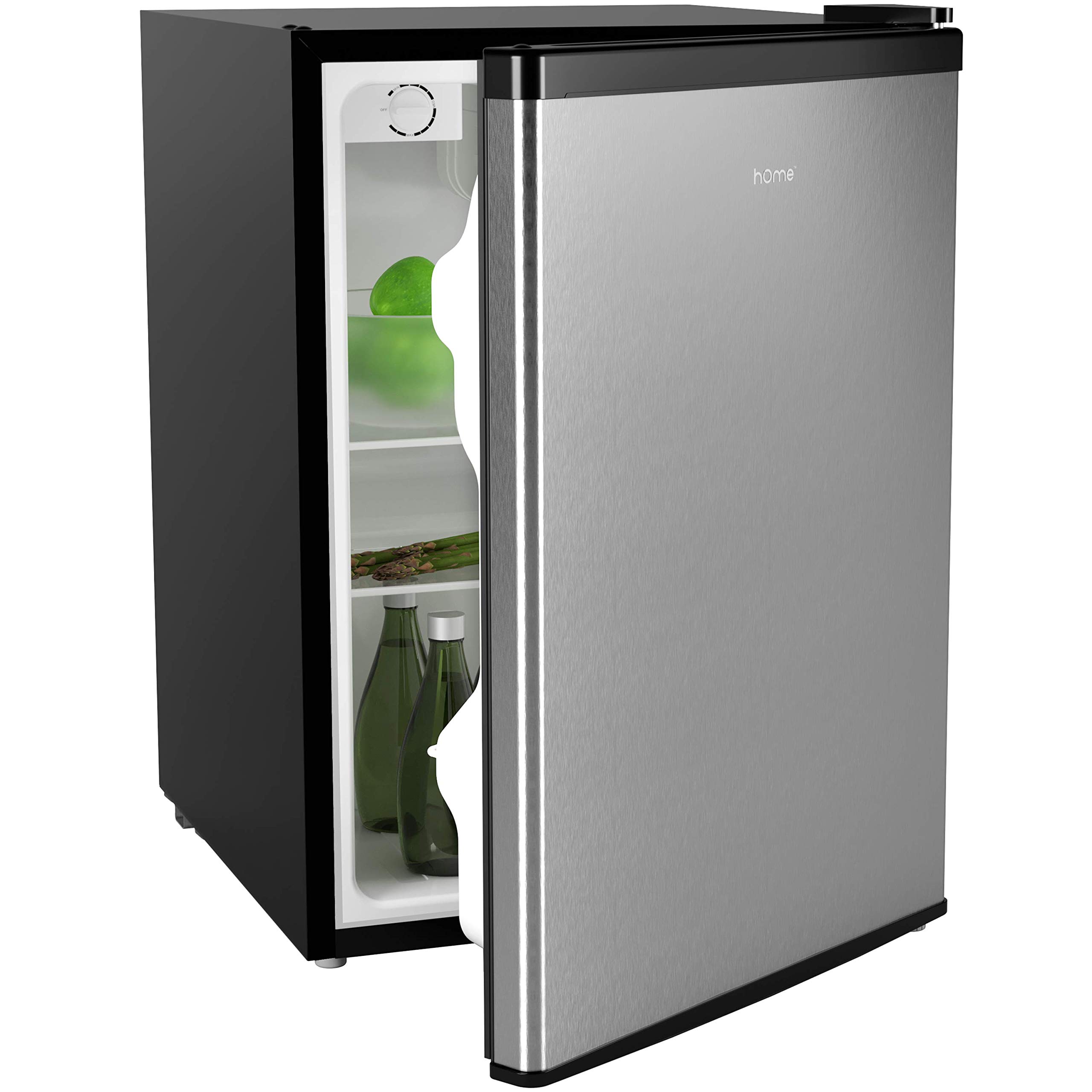 hOmeLabs 2.4 Cu Ft Mini Fridge with Freezer - Compact Under Counter Refrigerator for Drinks, Snacks & Beer - Perfect for Office, Dorm, Apartment or Small Spaces - Features Removable Glass Shelves & Energy Efficient Design - Ideal for Storing Healthy Food, Beverages & Meal Prep
