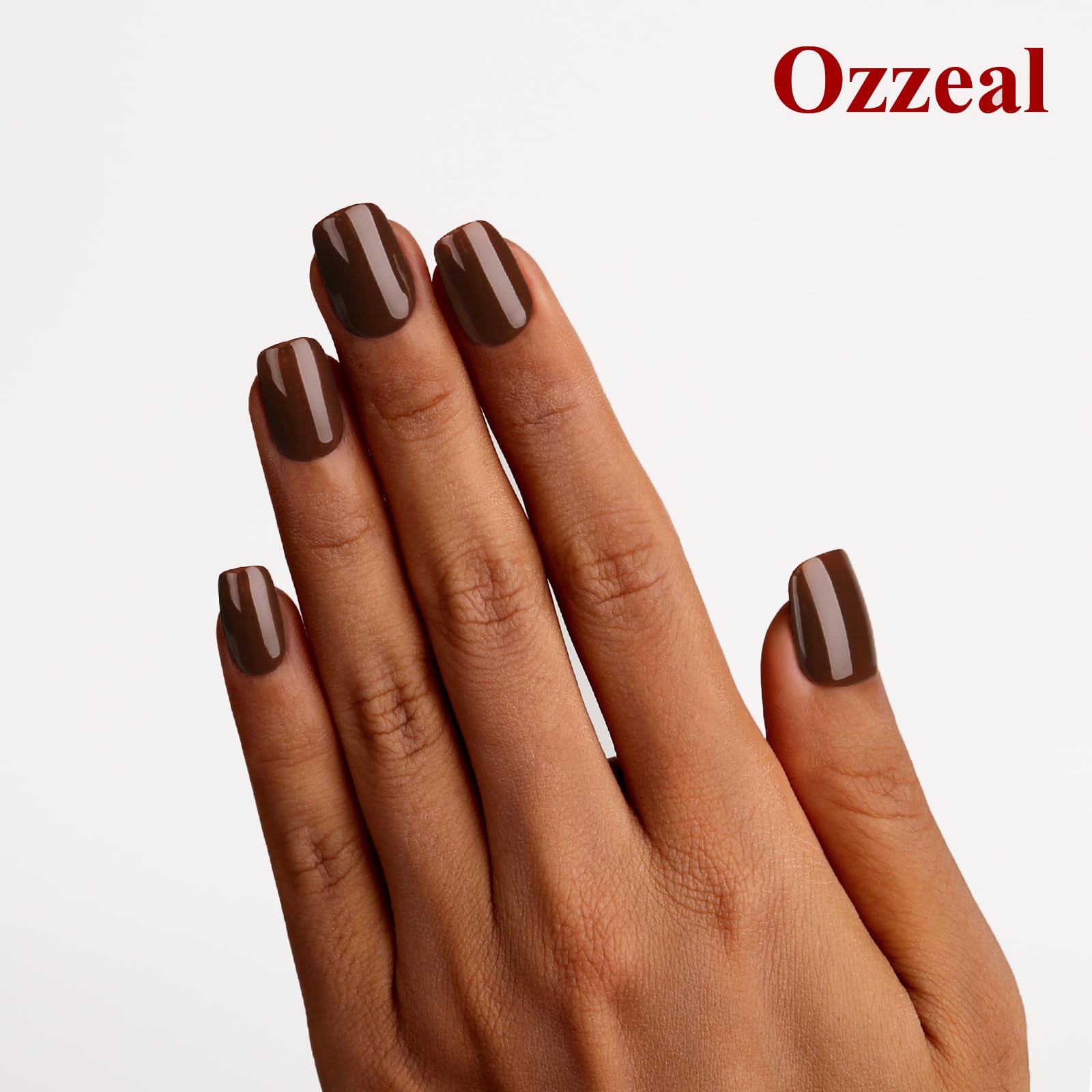 15ml Chocolate Brown Gel Nail Polish - Soak Off LED/UV Gel for Autumn & Winter Manicures | Salon-Quality DIY Nail Art Starter Kit for Women & Girls | Perfect for Home Use, Professional Nail Salons, and Special Occasions