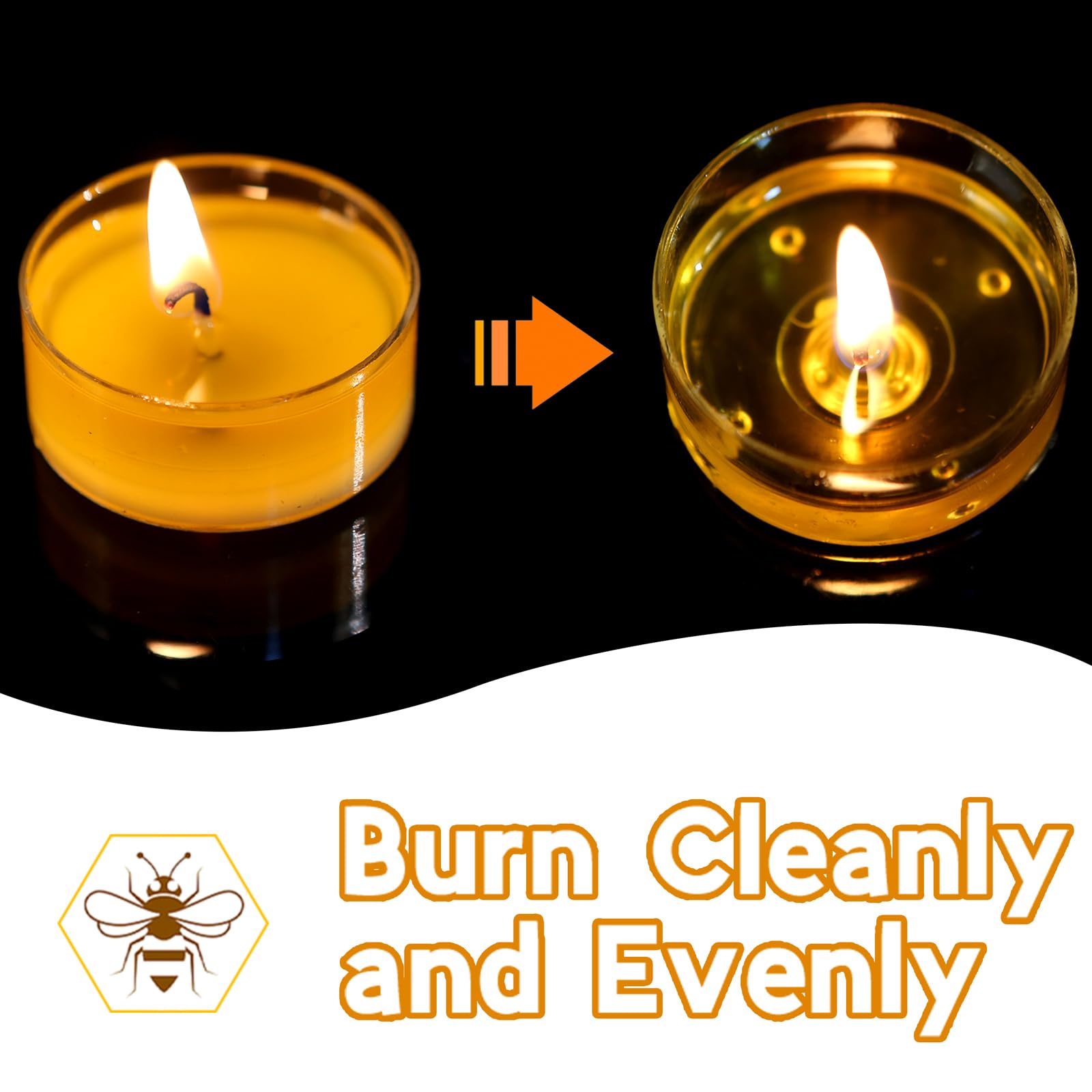36 Pack Pure Beeswax Tealight Candles - 4 Hour Burn Time, Clean & Even Burning, Smokeless for Relaxation & Air Purification - Perfect for Meditation, Spa, Aromatherapy & Home Decor
