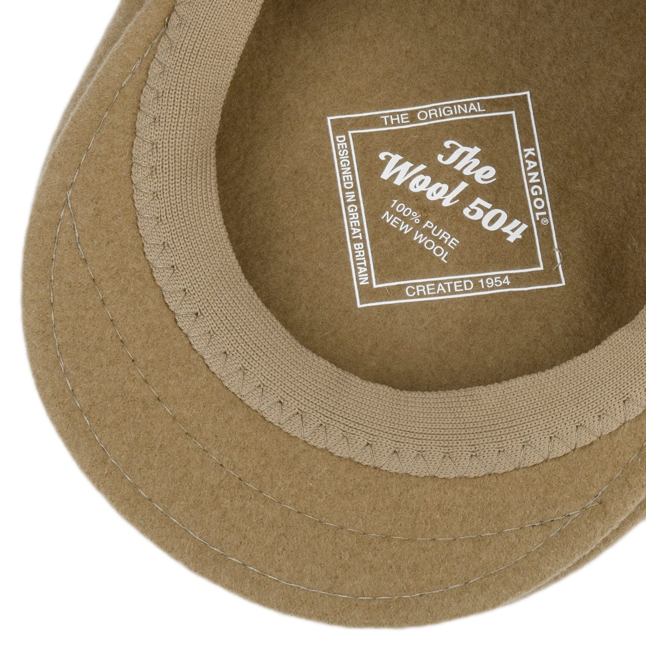 Kangol 504 Flat Cap for Men & Women - Classic Wool & Cotton Blend Hat for Casual & Outdoor Wear - Perfect for Hiking, Travel, and Everyday Style