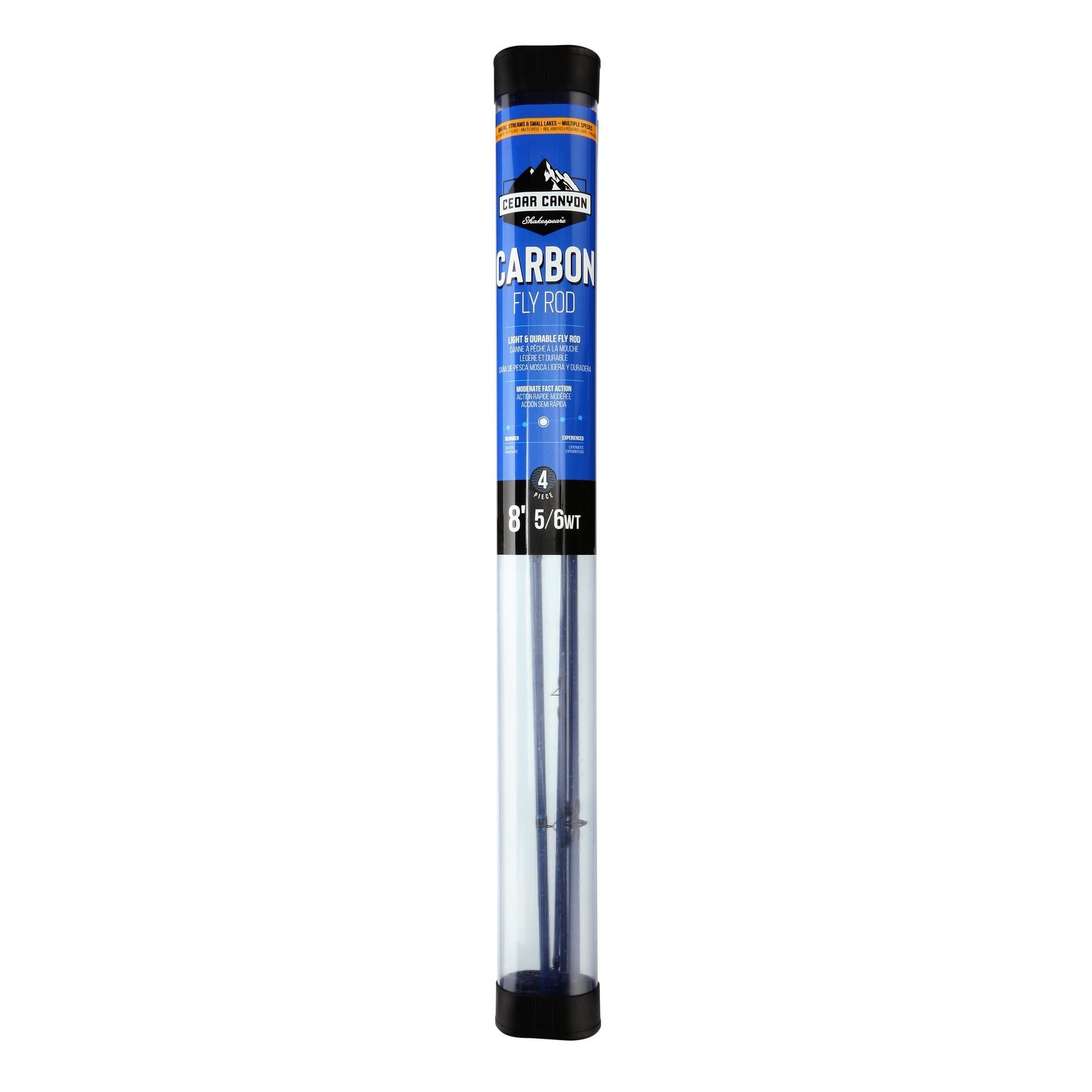 Premium Cedar Canyon™ Carbon Fly Fishing Rod - Lightweight & Durable for Trout, Bass & Salmon - Perfect for Freshwater & Saltwater Fly Fishing Adventures