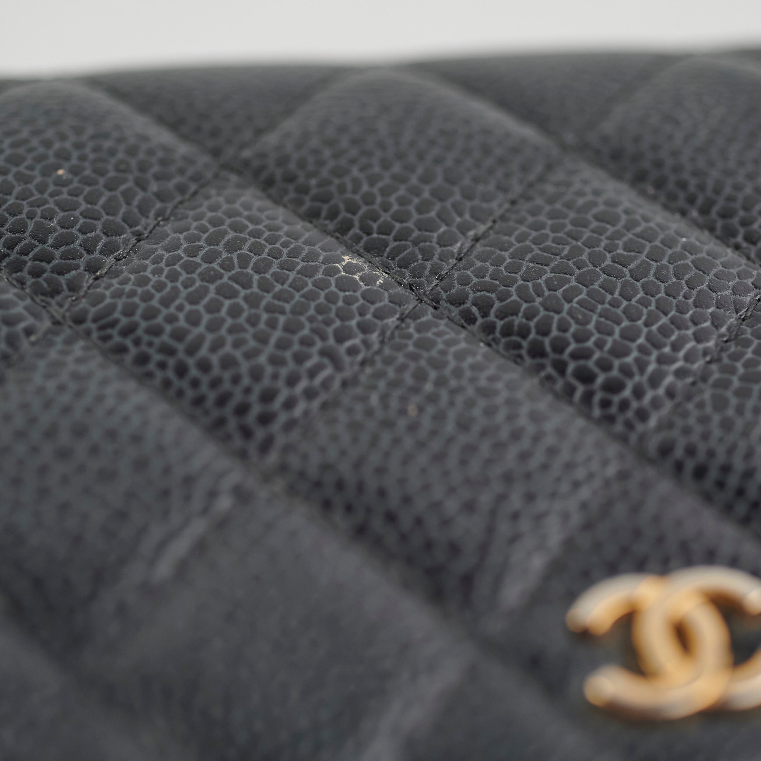 Chanel Black Caviar Leather Long Wallet for Women - Luxury Designer Clutch with Multiple Card Slots - Perfect for Everyday Use, Travel & Special Occasions