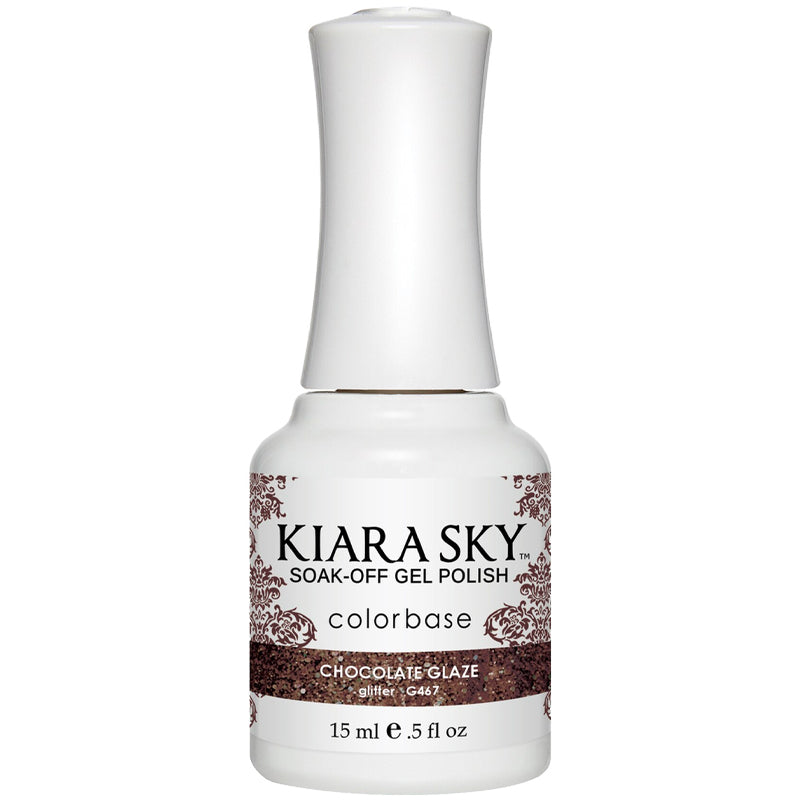 Gel Polish G467 Chocolate Glaze - Long Lasting Nail Polish Kit for Salon & Home Manicure - Perfect for Weddings, Parties & Everyday Wear