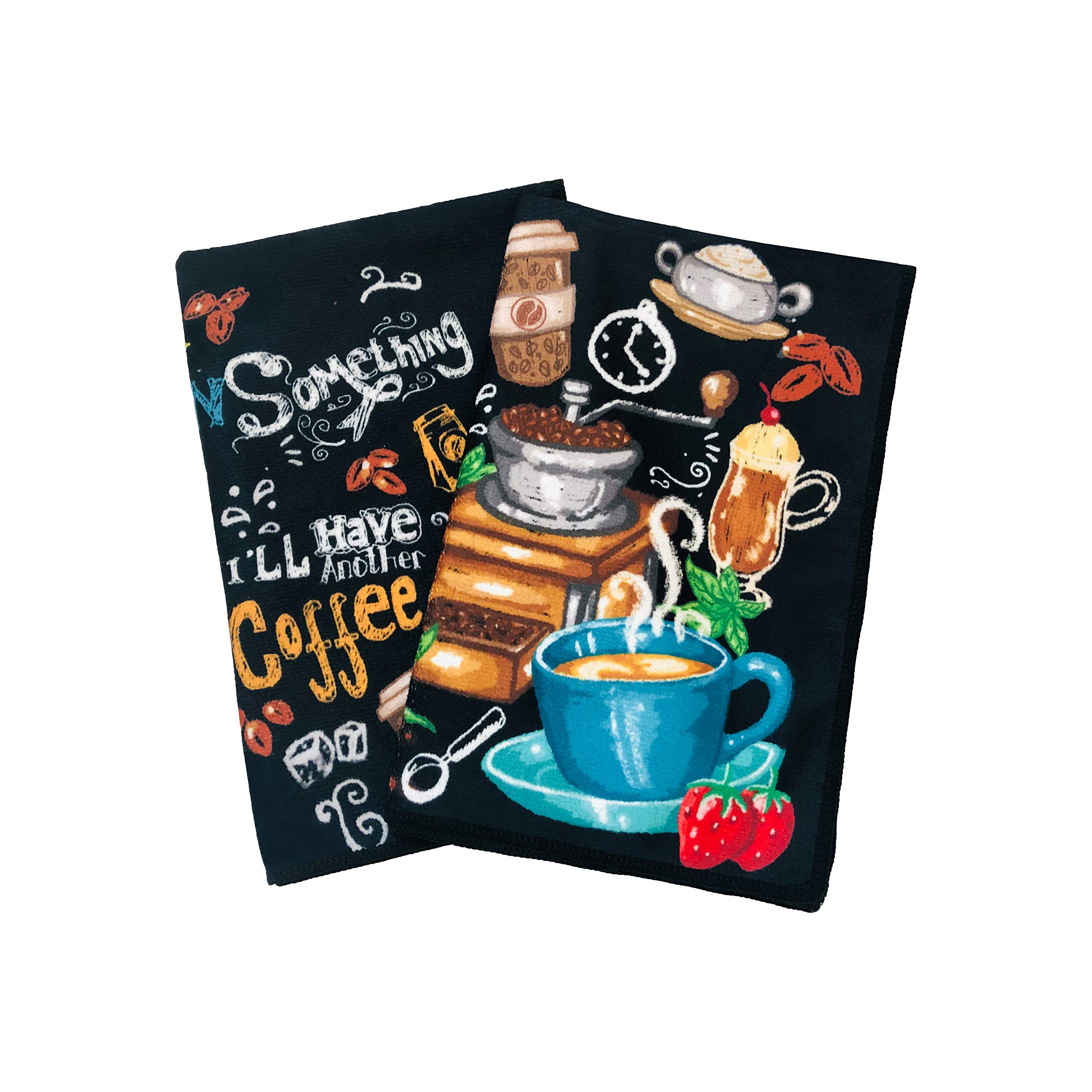 Premium Microfiber Kitchen Towels Set - 2 Pack (24