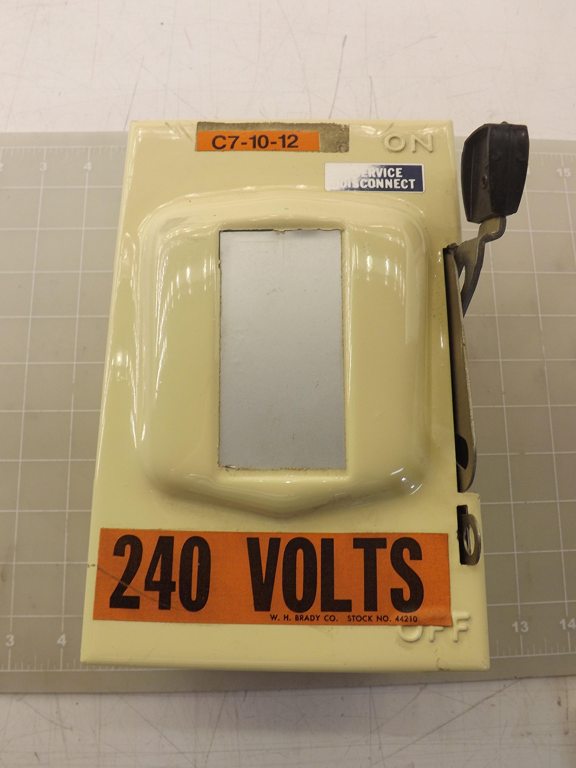 30 Amp 240V AC Single Throw Safety Switch 2PST - Heavy Duty Electrical Disconnect for HVAC, Water Heaters & Industrial Equipment