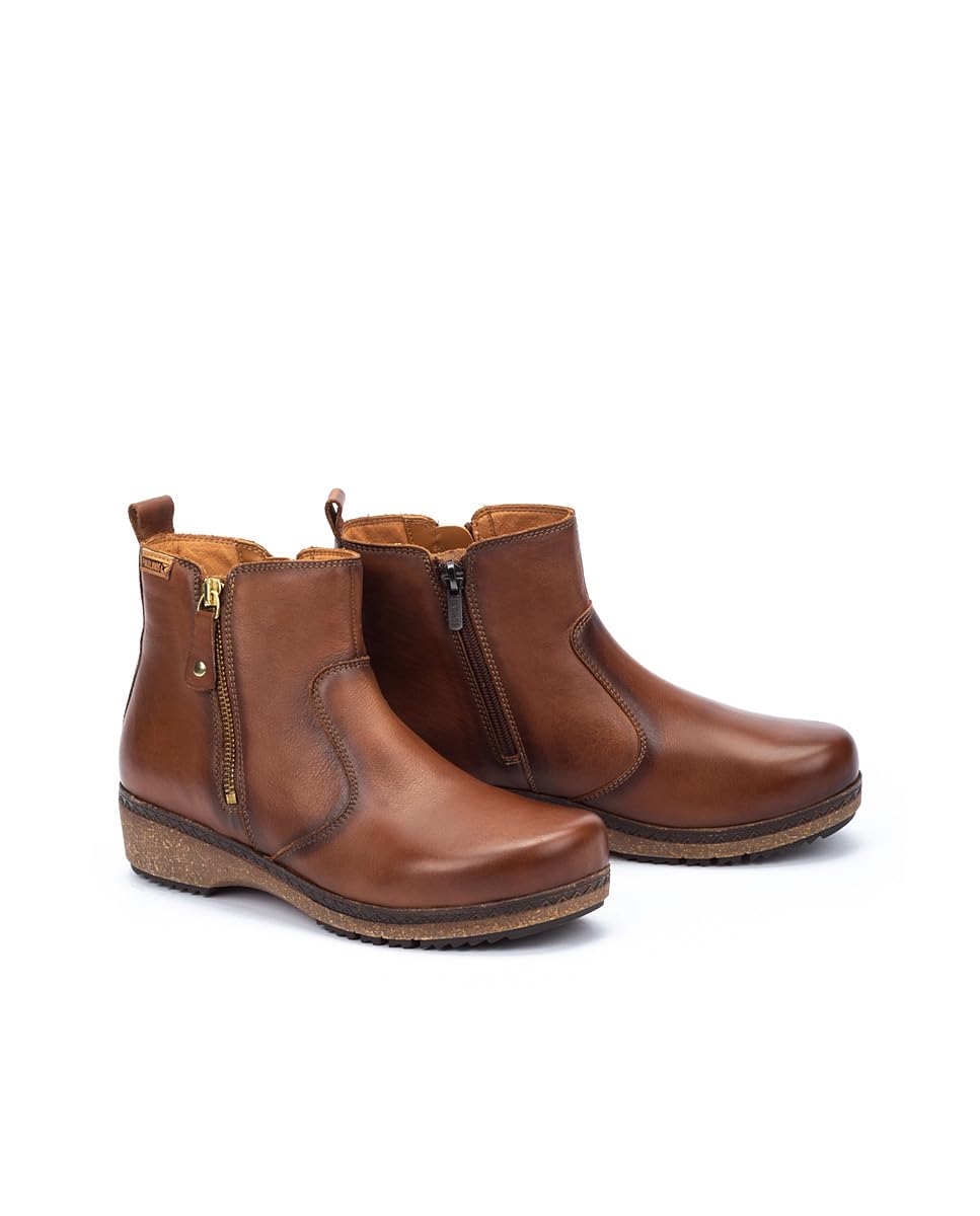 PIKOLINOS Women's Leather Flat Ankle Boots - Granada Style | Comfortable Casual & Office Wear | Perfect for Fall, Winter & Everyday Outfits