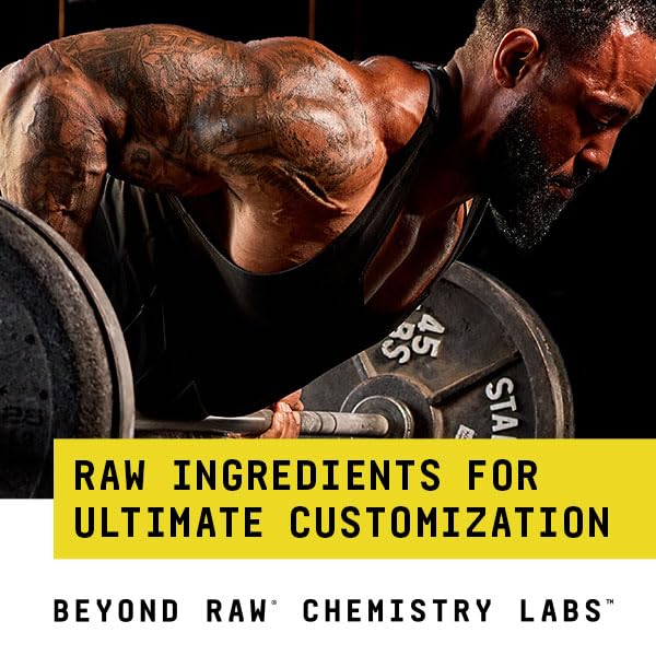 BEYOND RAW Chemistry Labs D-Aspartic Acid Powder - 300g Muscle Builder & Recovery Supplement for Athletes | 30 Servings | Pre-Workout & Post-Training Support for Men & Women
