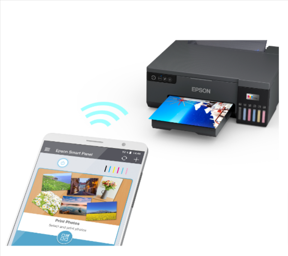 Epson EcoTank L8050 Wireless Ink Tank Printer - A4 Photo Printer for Home & Office, Print Photos/CDs/DVDs/ID Cards - Perfect for Photography, Business Cards & Home Printing Projects
