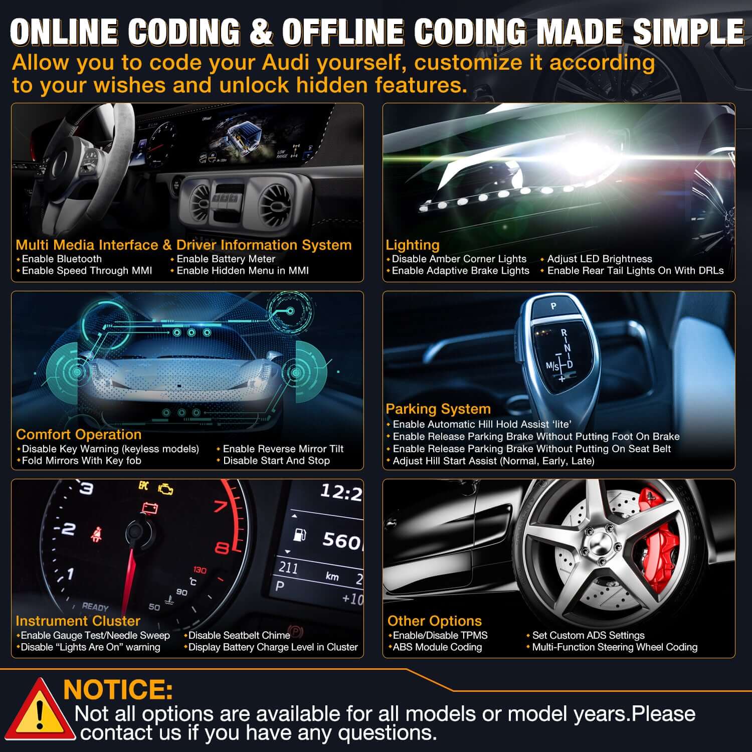 LAUNCH X431 Creader Elite OBD2 Scanner - Full System Bi-Directional Diagnostic Tool for VW, Audi, Bentley, Skoda, Bugatti, Lamborghini & Seat - Read & Clear Fault Codes, Reset Service Light - Perfect for Mechanics & DIY Car Maintenance
