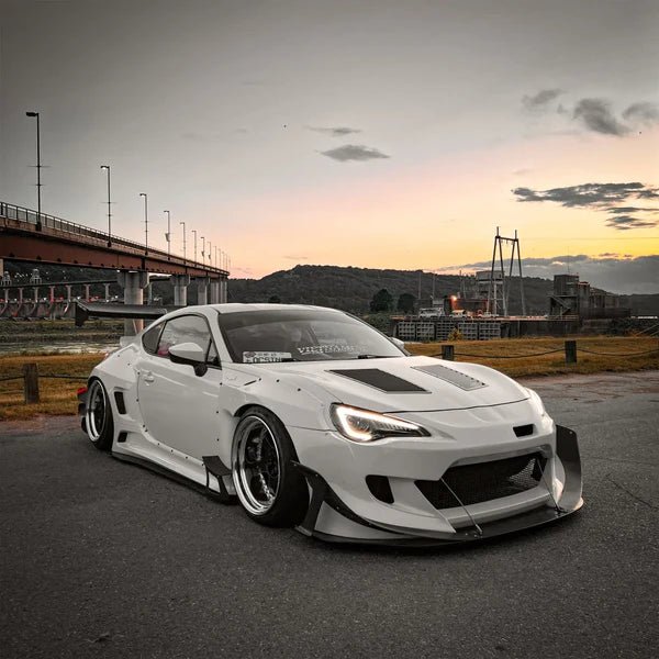 Aero Cross Faded Side Skirt Splitter Set for Scion FR-S, Subaru BRZ & Toyota GT86 (2013-2020) - Enhance Style & Downforce for Street Racing & Car Shows