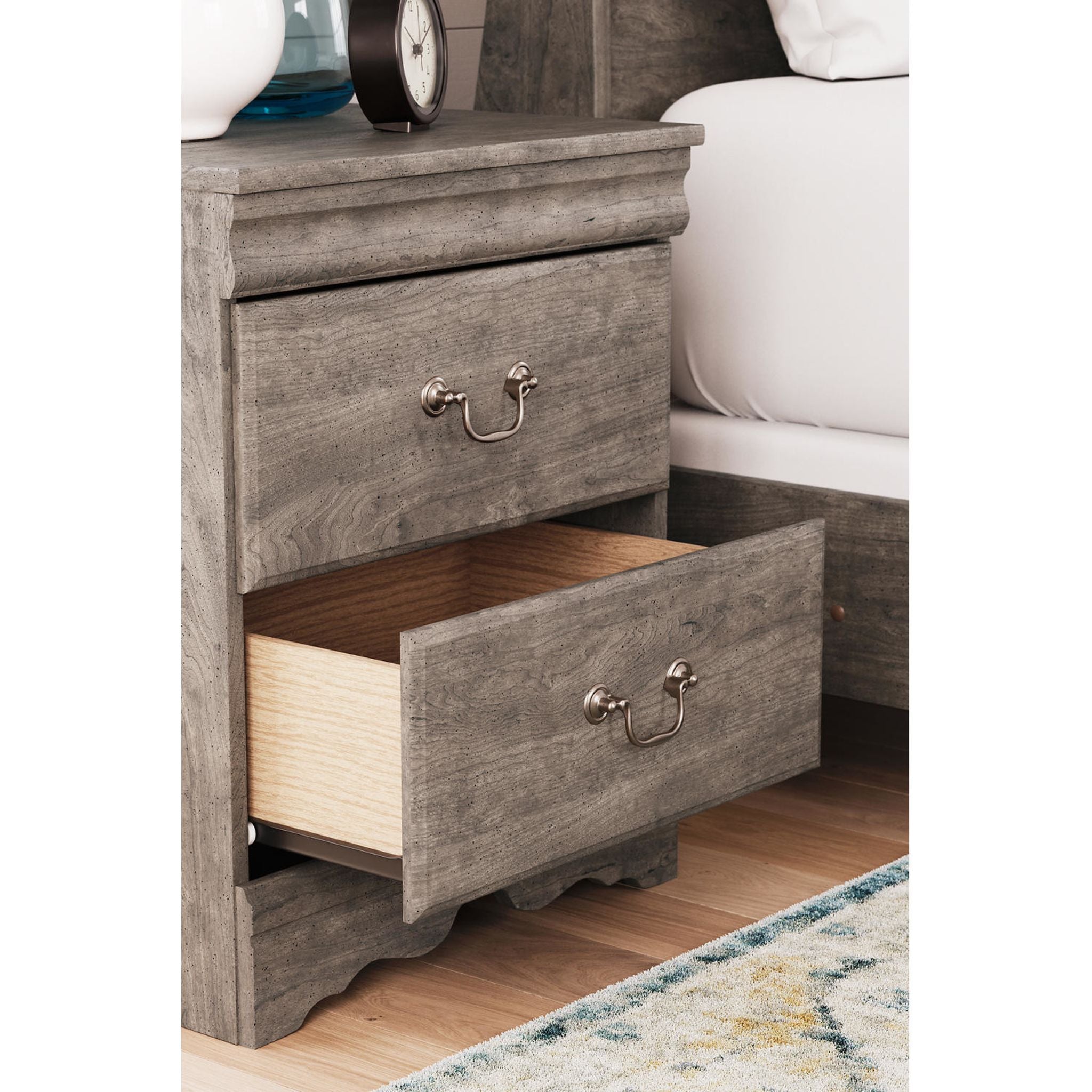 Bayzor 5-Piece Twin Bedroom Set in Gray - Modern Bed Frame, Nightstand & Dresser for Small Spaces | Perfect for Kids Rooms, Guest Bedrooms & Apartments