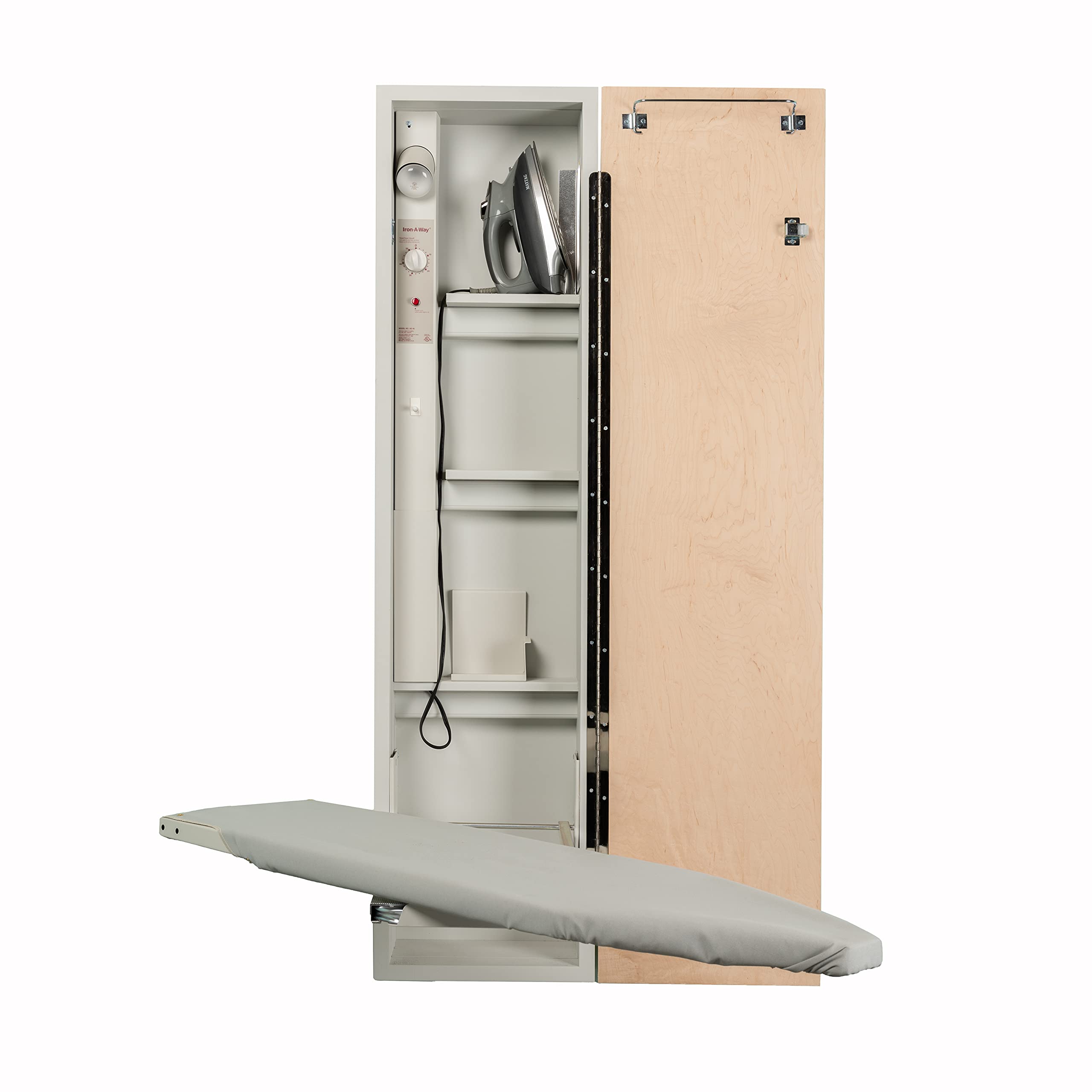 Iron-A-Way Built-In Ironing Center with 46