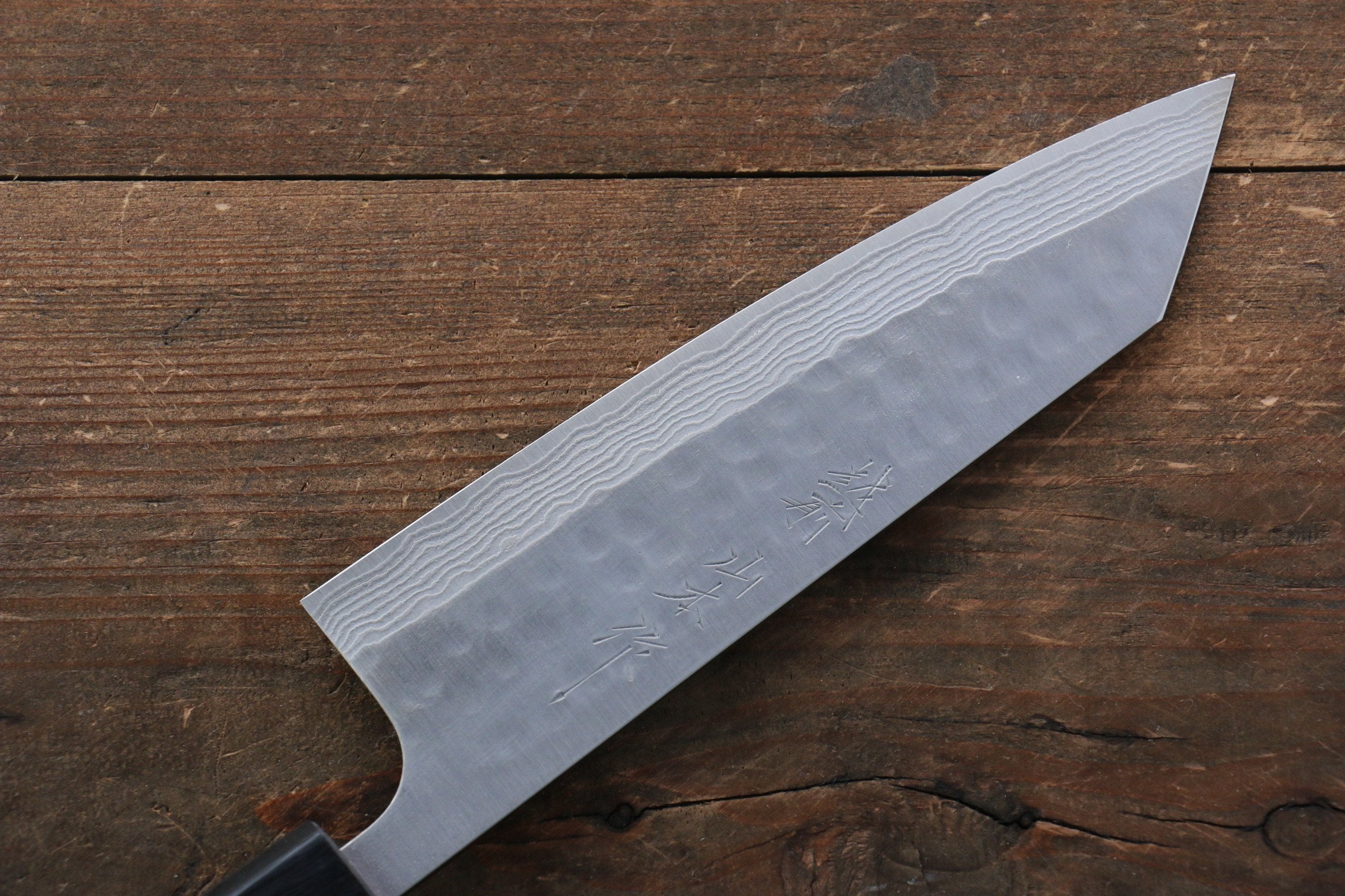 Nao Yamamoto SRS13 Black Damascus Bunka Knife 165mm - High Carbon Steel Blade with Cherry Blossom Pattern - Perfect for Sushi, Vegetables & Precision Kitchen Tasks