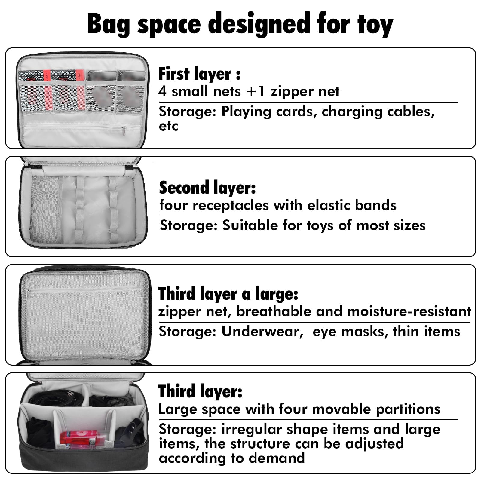 Discreet Lockable Adult Toy Storage Bag - 2pcs Medium (7x9.8 Inch) Microfiber Drawstring Organizer - Perfect for Travel, Home Storage & Discreet Organization