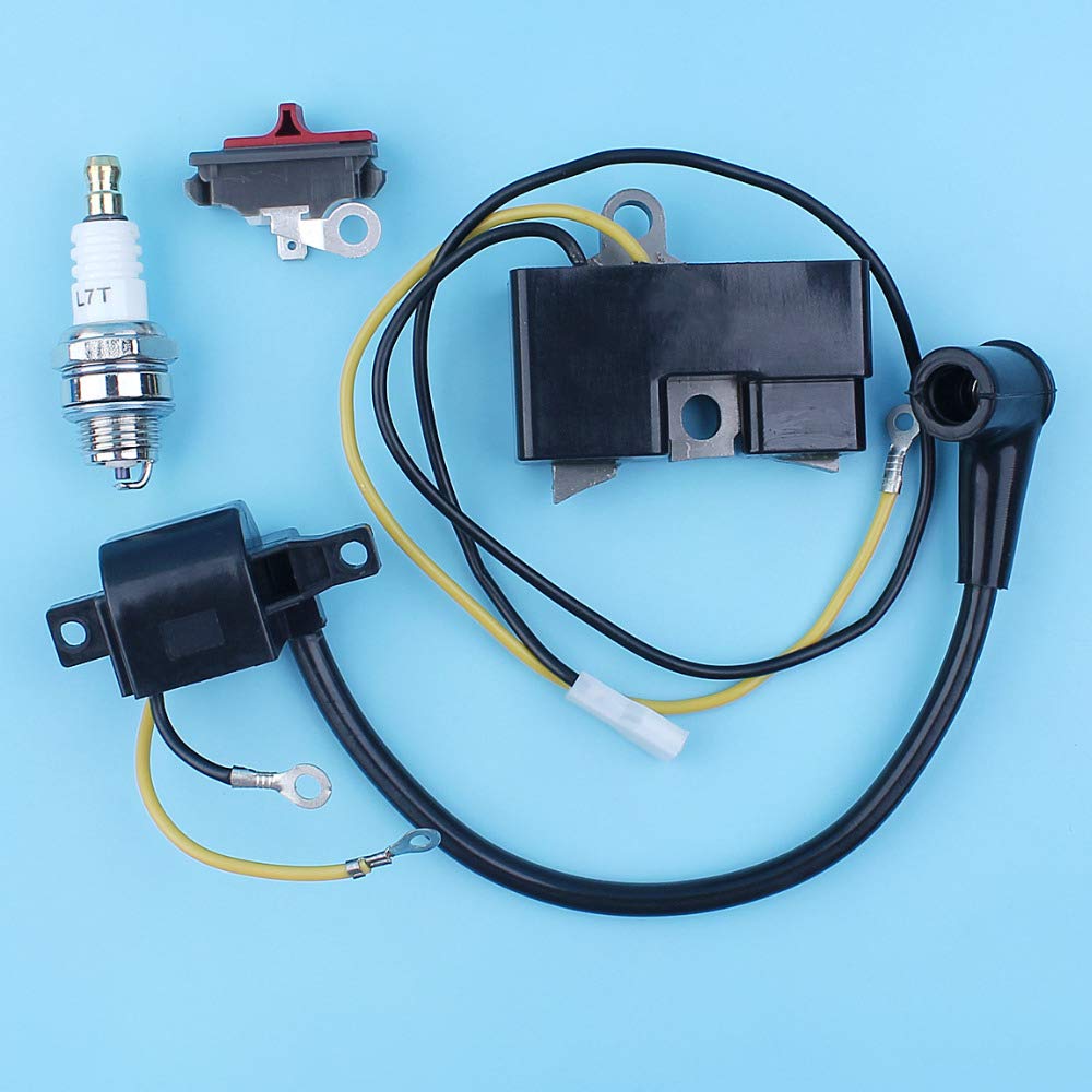 Husqvarna 61 66 266 162 & Jonsered 630 670 Super II Champ Chainsaw Ignition Coil Magneto Module Set (Part #501516201/501617201) - High-Performance Replacement Parts for Smooth Chainsaw Operation in Wood Cutting & Forestry Work