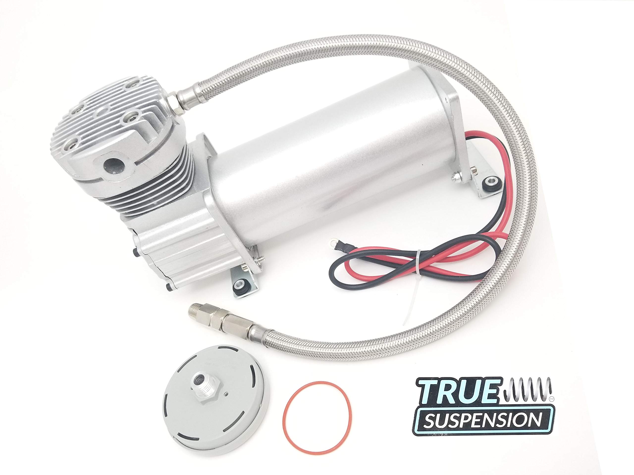 1/3HP Active Air Compact Compressor - 100% Duty Cycle for Air Ride Suspension Management - Perfect for Truck, RV & Vehicle Air Suspension Systems