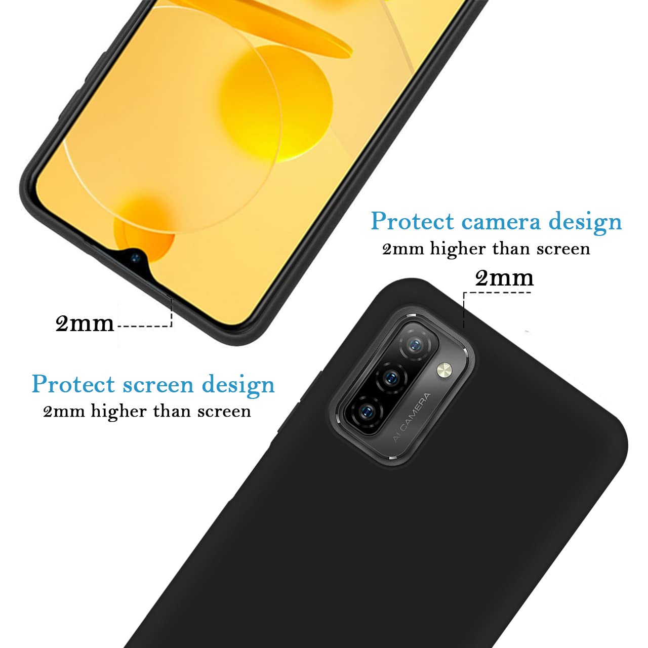 Custom Personalized Photo & Text Name Phone Case for Ulefone Note 12P (Not Compatible with Note 13P) - Anti-Scratch Soft TPU Protective Cover in Black - Perfect for Daily Use, Travel & Gift Giving
