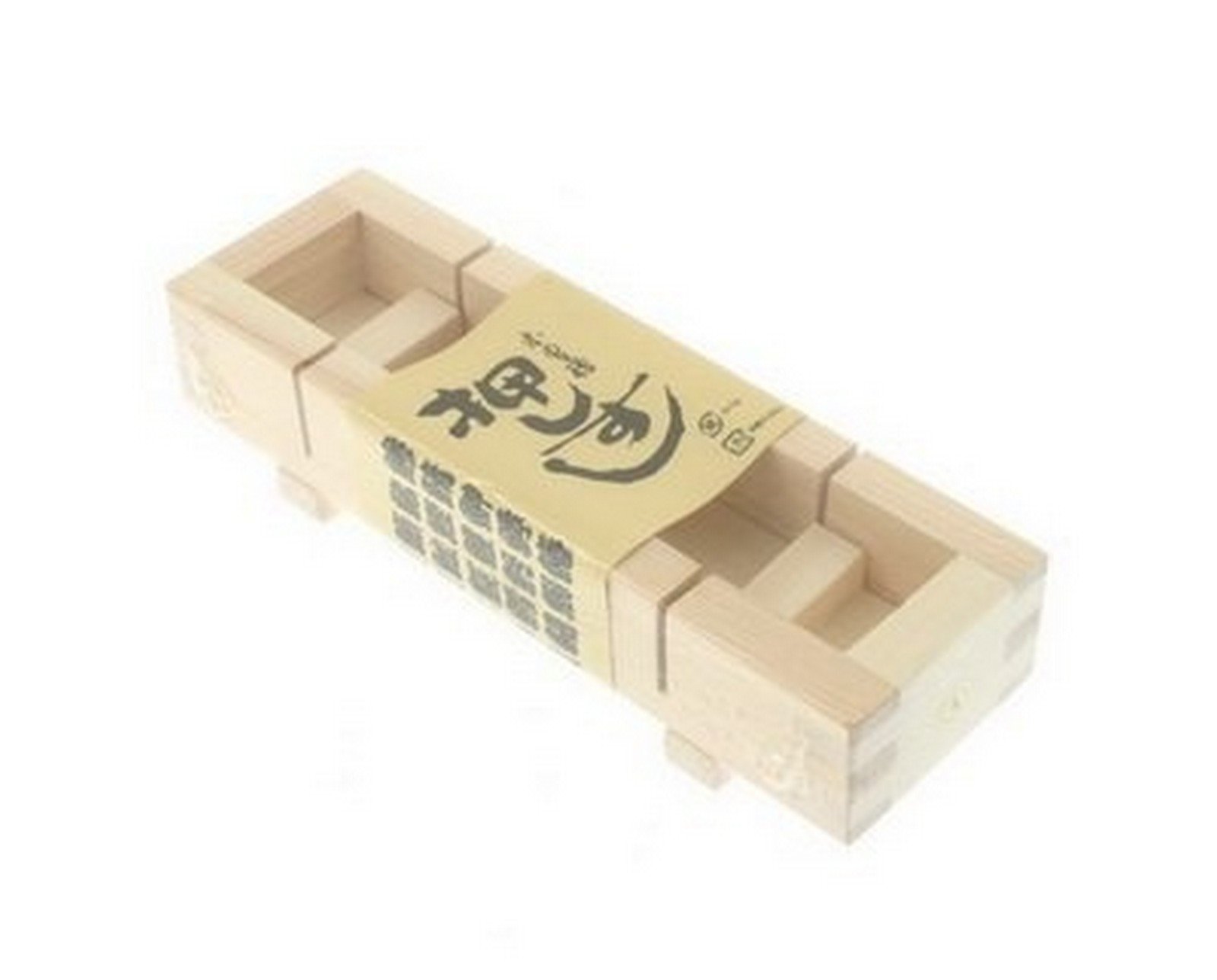 Premium Wooden Oshizushi Press Maker - 8.5 x 2.75 Inch Rectangular Sushi Mold for Perfect Homemade Sushi - Traditional Japanese Sushi Press Box for Sushi Parties & Asian Cuisine Preparation
