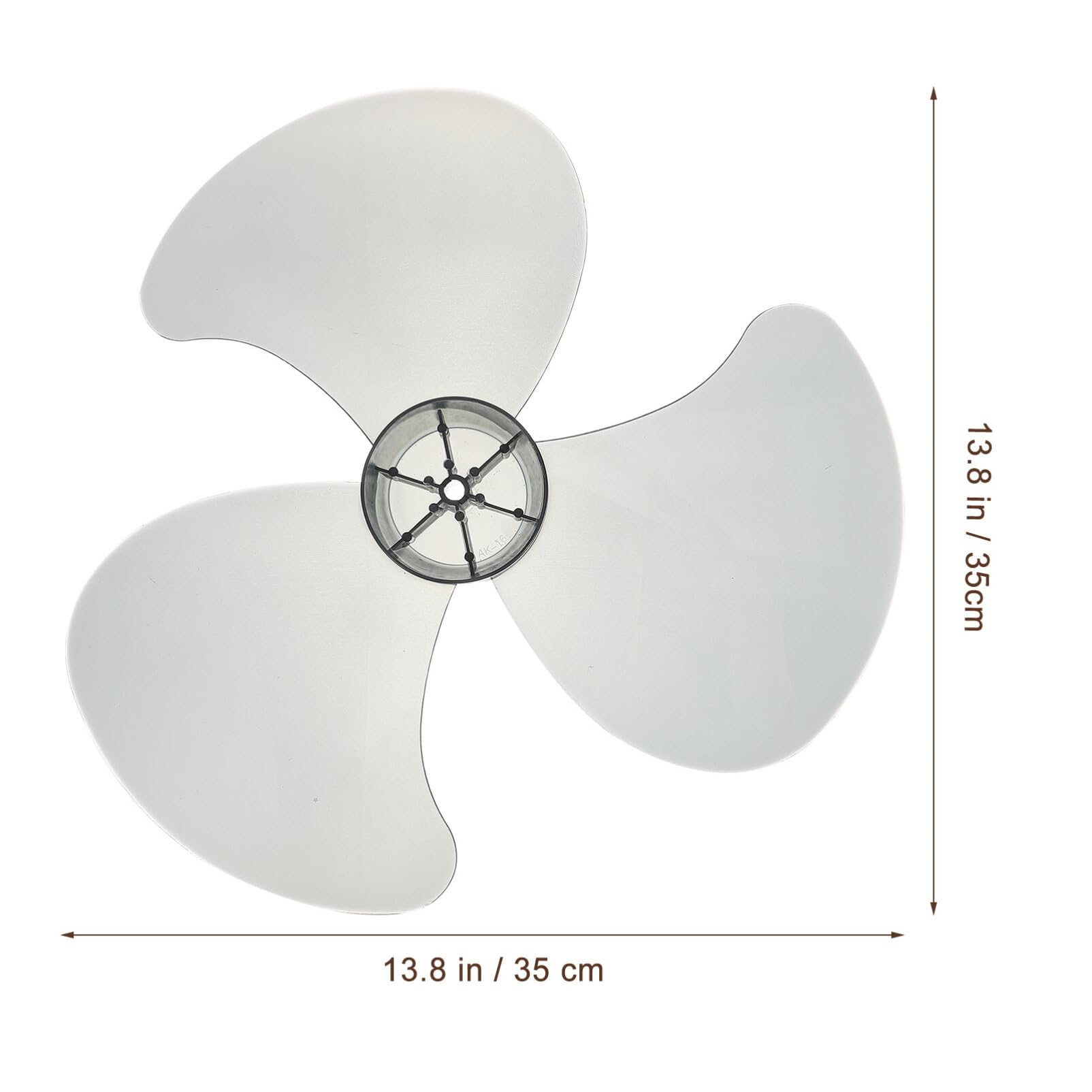 DOITOOL 16 Inch Universal Plastic 3-Blade Fan Replacement Set with Nut Cover - Compatible with Table, Standing & Pedestal Fans - Perfect for Home, Office & Outdoor Cooling