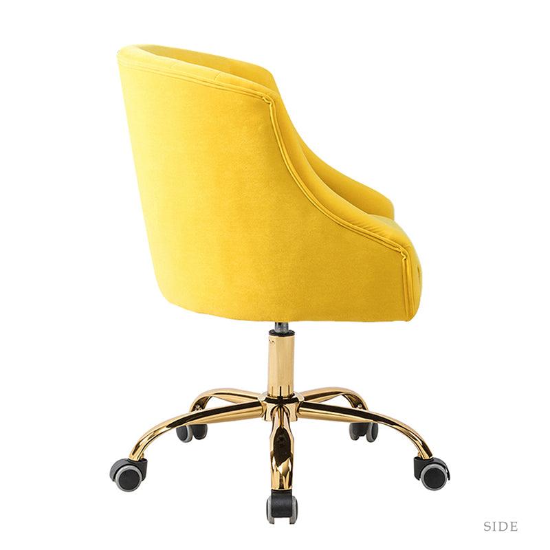Penelope Velvet Tufted Office Chair - Ergonomic Executive Desk Chair with Lumbar Support - Perfect for Home Office, Gaming & Workspace Comfort