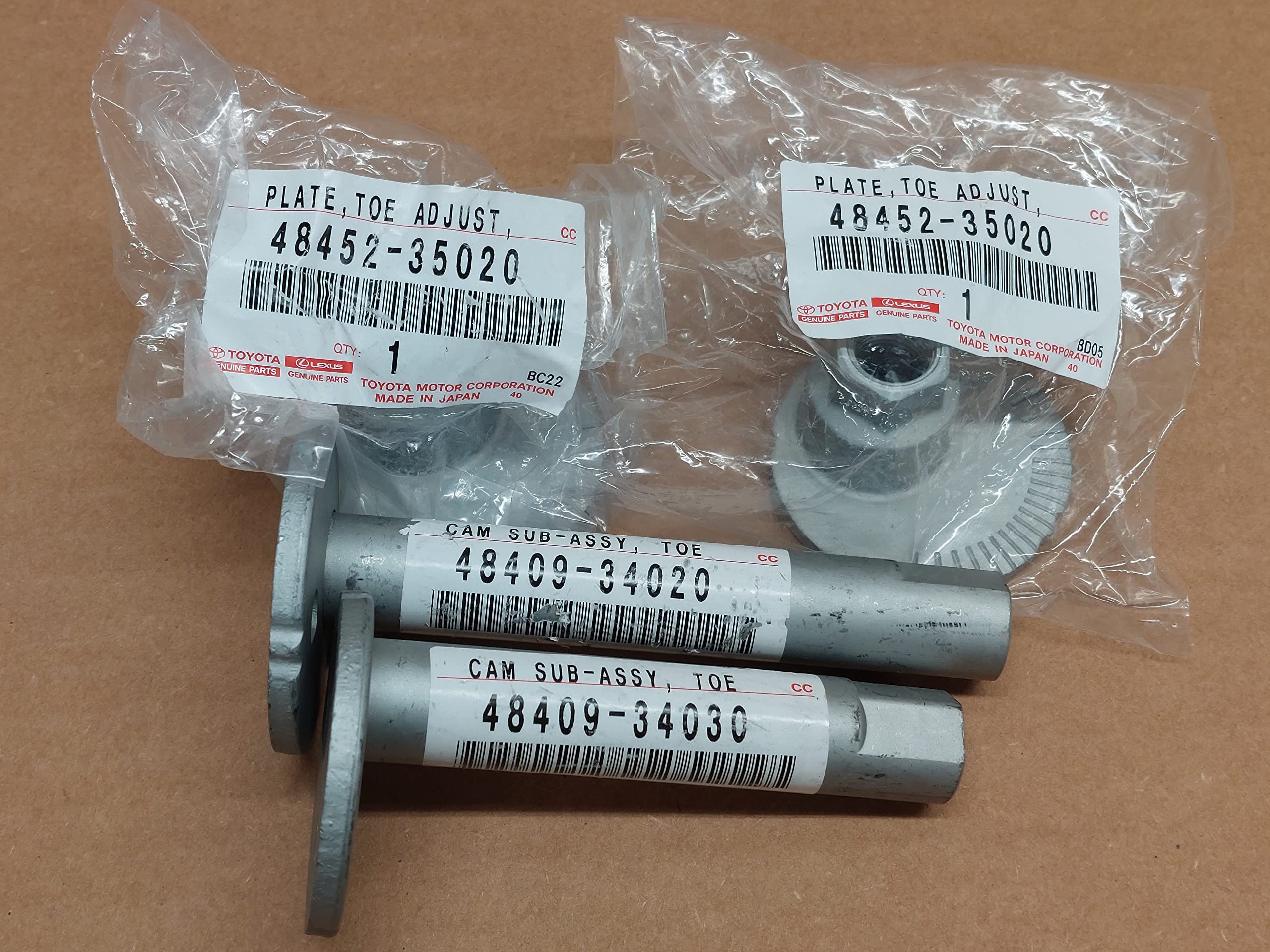 2003 Toyota Sequoia Front Camshaft & Timing Plate Set - OEM 48409-34020, 48409-34030, 48452-35020 - Perfect for Engine Repair & Maintenance