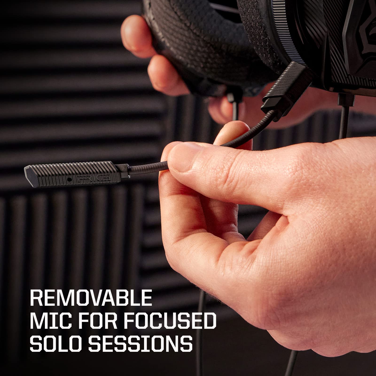 RIG 400 Series Gaming Headset Replacement Microphone - Compatible with PS4, Xbox One, PC - Noise-Canceling Boom Mic for Clear Chat & Streaming