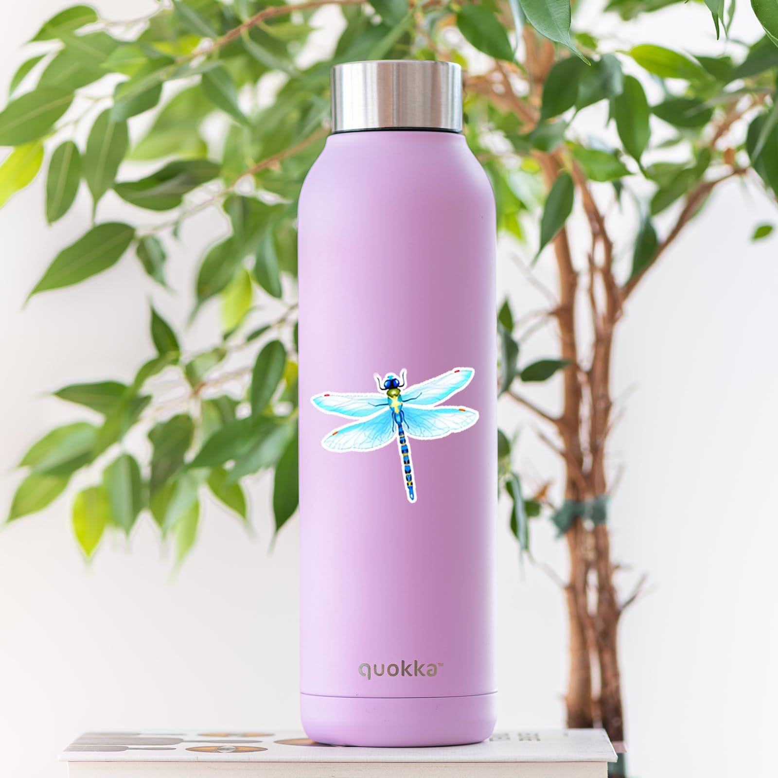 50 Pcs Waterproof Animal Stickers for Water Bottles, Laptop, Tablet, Luggage & Phone - Cute Vinyl Decals for Kids, Teens & Adults (Dragonfly Design) - Perfect for School, Office, Travel & DIY Crafts