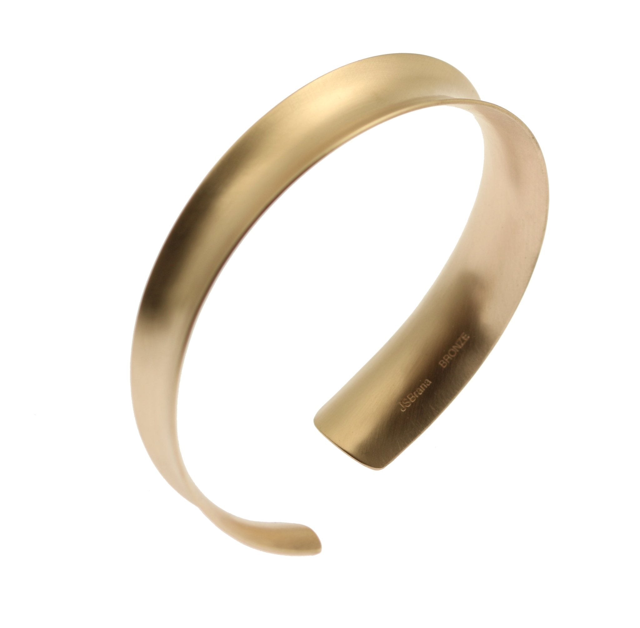 Brushed Bronze Anticlastic Bangle Bracelet for Women - Elegant Stackable Jewelry for Everyday Wear, Parties & Special Occasions