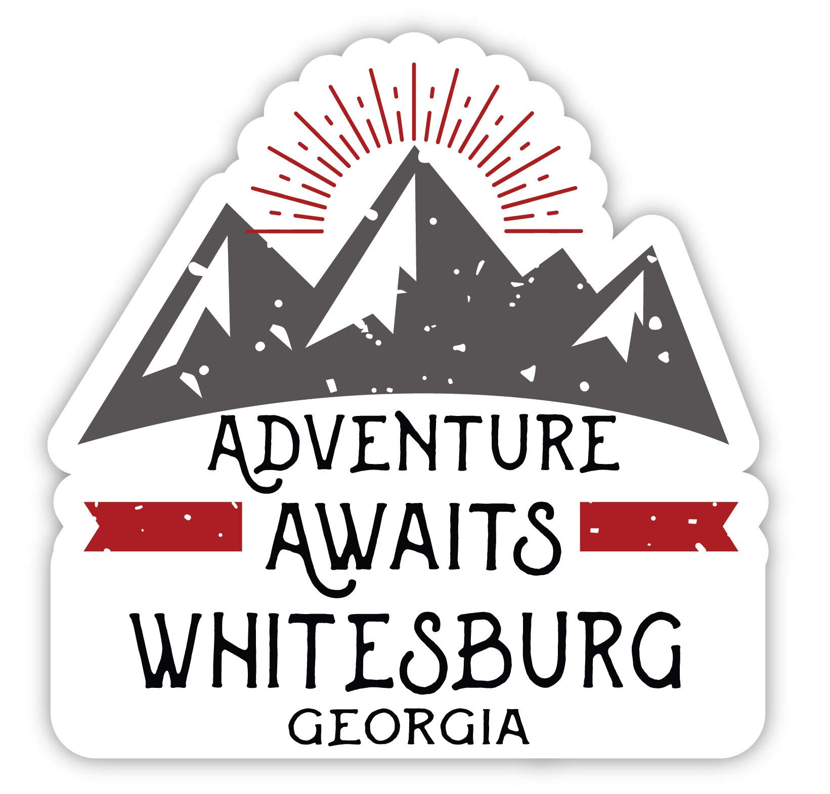 Whitesburg Georgia Souvenir Fridge Magnet - 4 Inch Adventure Awaits Design - Perfect for Refrigerators, Lockers & Travel Memories