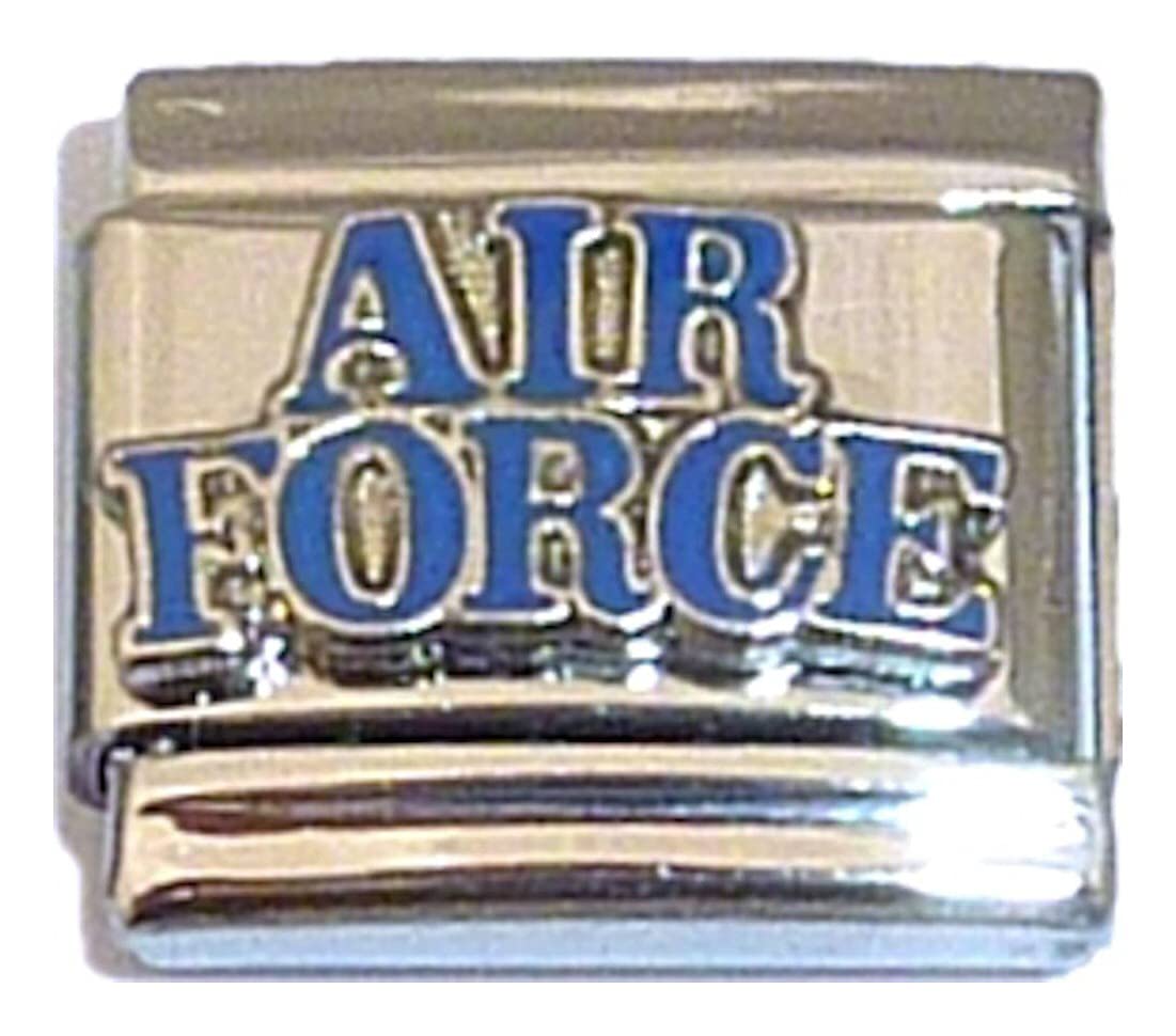 Original Title: Air Force Italian Charm   Optimized Title: **Air Force Italian Charm Bracelet - Stylish Military-Inspired Jewelry for Men & Women - Perfect for Gifts, Fashion Accessories, and Everyday Wear**