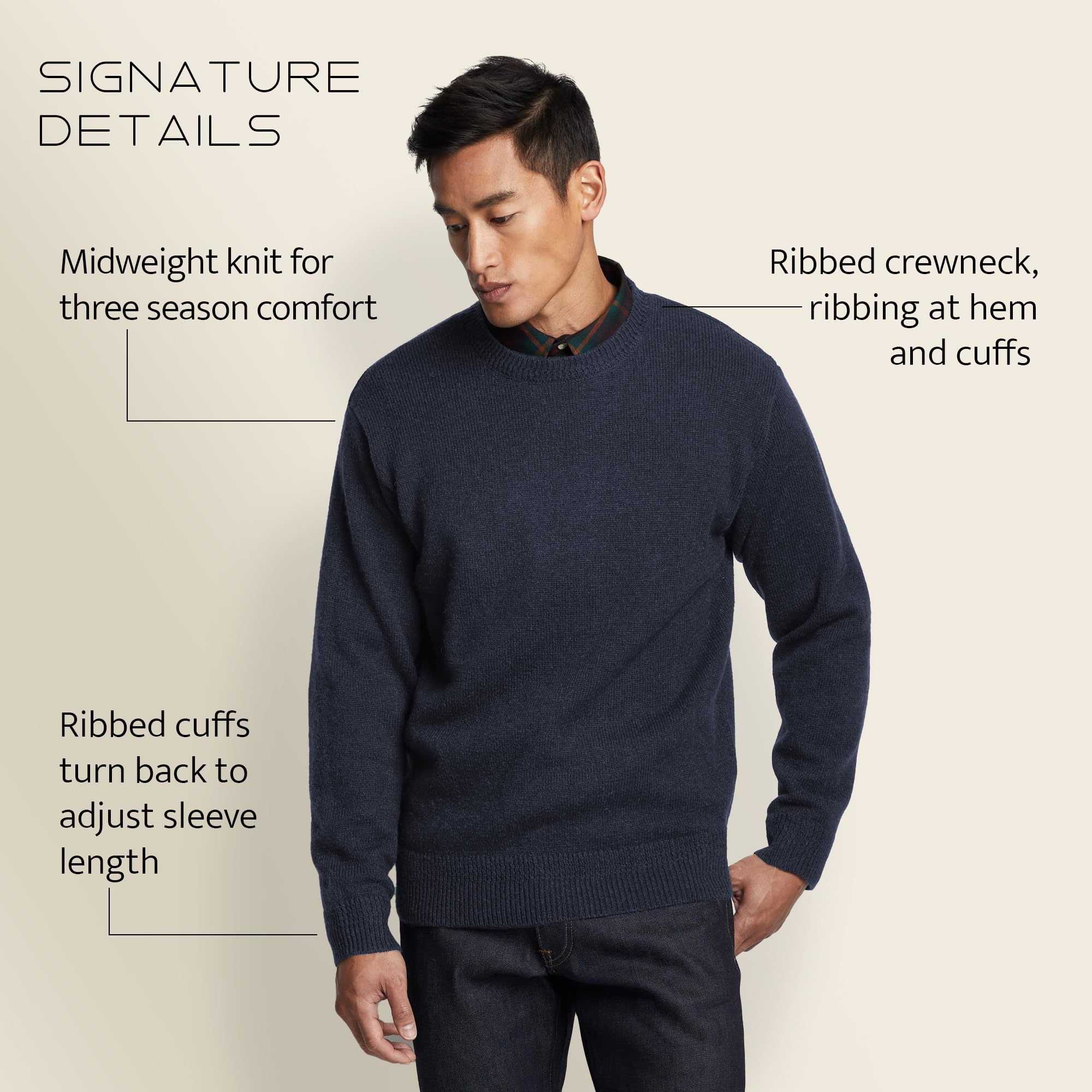 Pendleton Men's Shetland Wool Pullover Sweater - Warm & Cozy Winter Knitwear for Outdoor Activities & Casual Wear