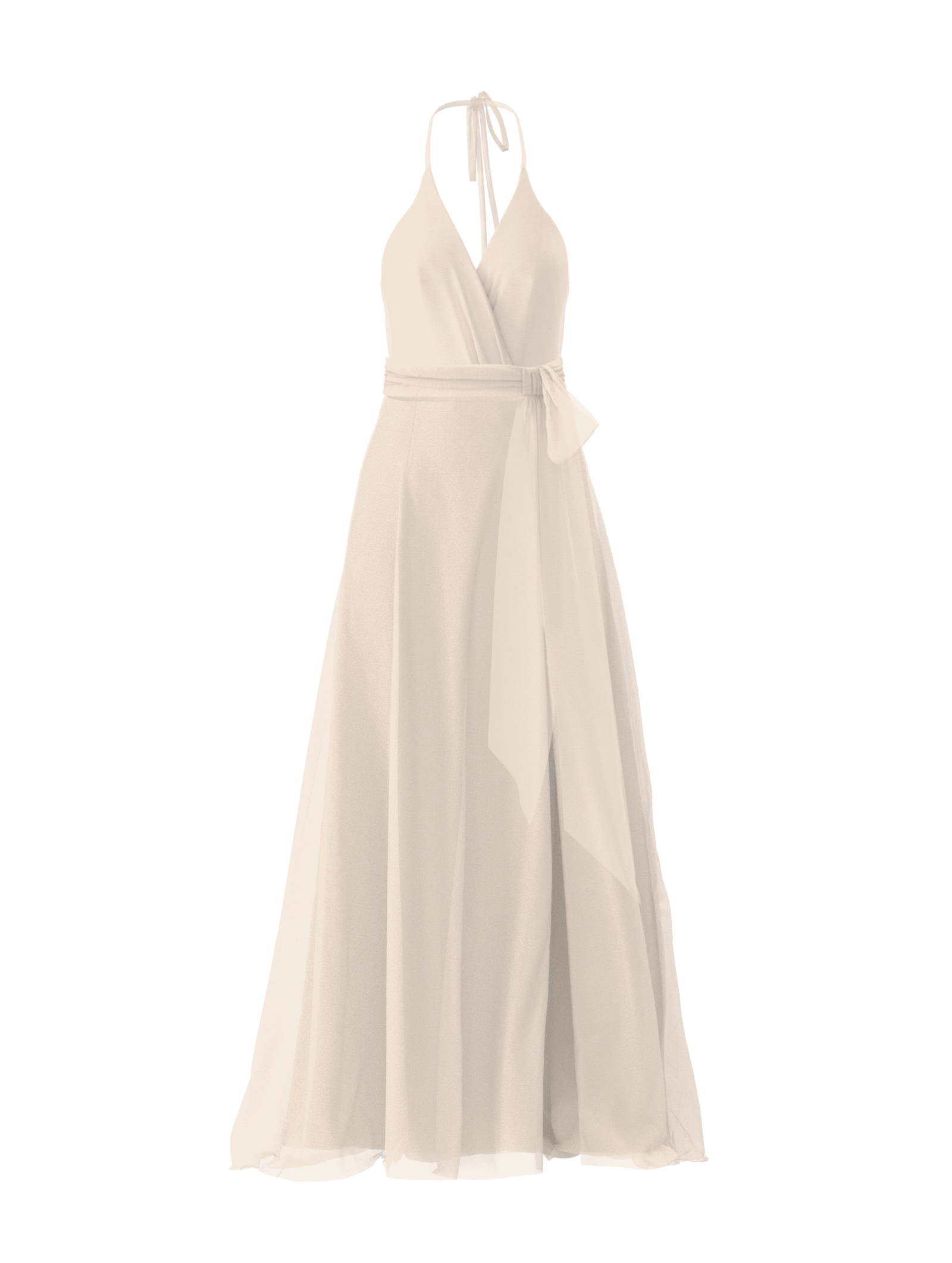 Carmelle Bodice & Arabella Skirt Set with Sash Belt in Cream - Perfect for Weddings, Parties, and Special Occasions