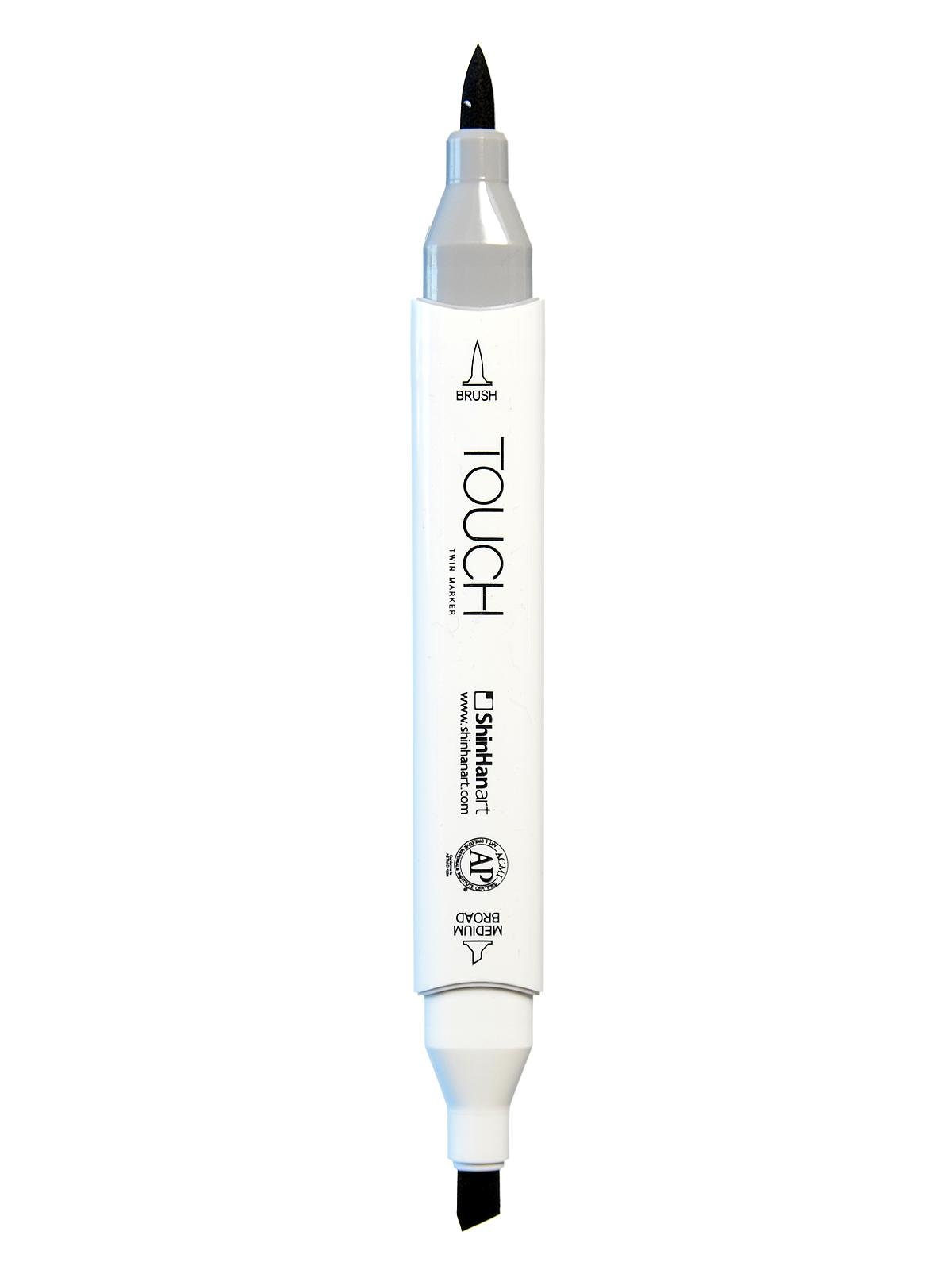 ShinHan Touch Twin Brush Markers - Warm Grey 7 (WG7) - Pack of 3 - Alcohol-Based Art Markers for Calligraphy, Illustration & Adult Coloring Books