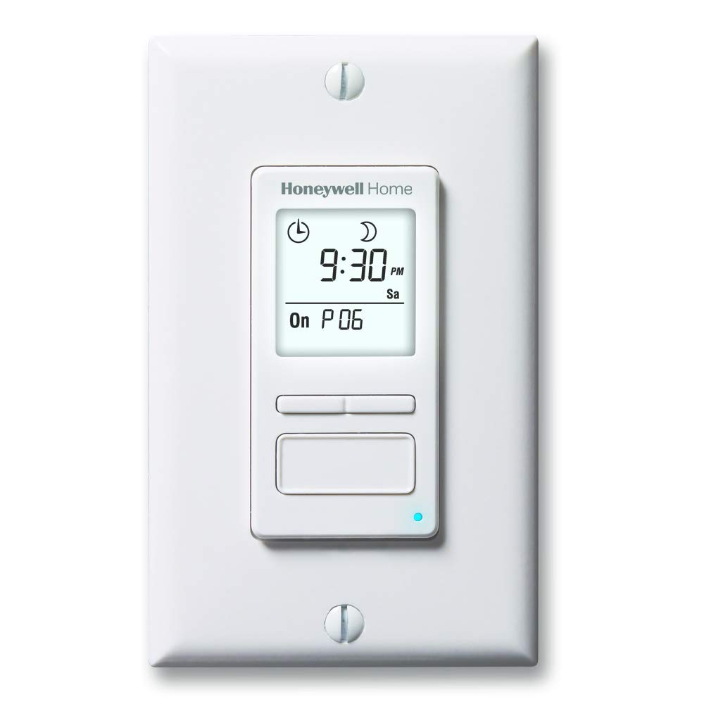 Honeywell Home RTH9600WF Smart WiFi Thermostat with Touchscreen - Energy Star Certified, Programmable, Compatible with Alexa - Perfect for Smart Home & Energy Savings + RPLS740B 7-Day Programmable Light Switch Timer for Home Automation