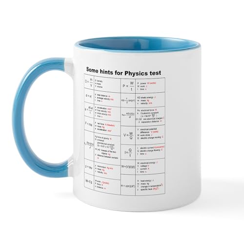 White/Blue Inside - Physics Equations Mug Mugs