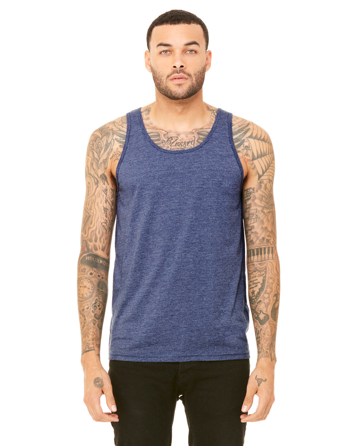 Bella + Canvas 3480CVC Unisex Heather CVC Tank Top - Comfortable Cotton Blend Casual Wear for Men & Women - Perfect for Gym, Summer Outfits, and Layering