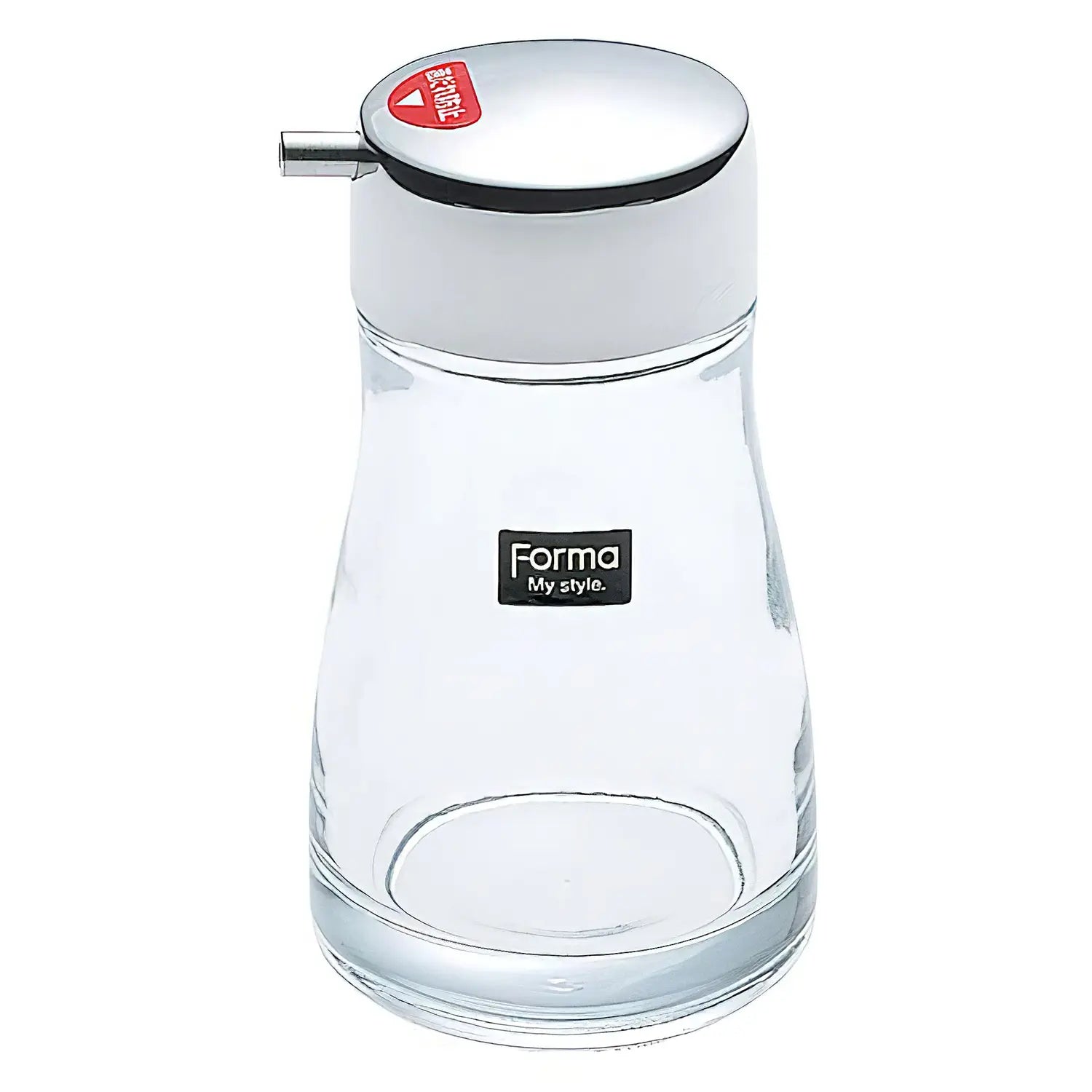 Asvel Forma Glass Soy Sauce Dispenser - Premium Japanese Style Cruet for Kitchen, Dining Table & Sushi Restaurants - Perfect for Soy Sauce, Vinegar & Oil Dressing