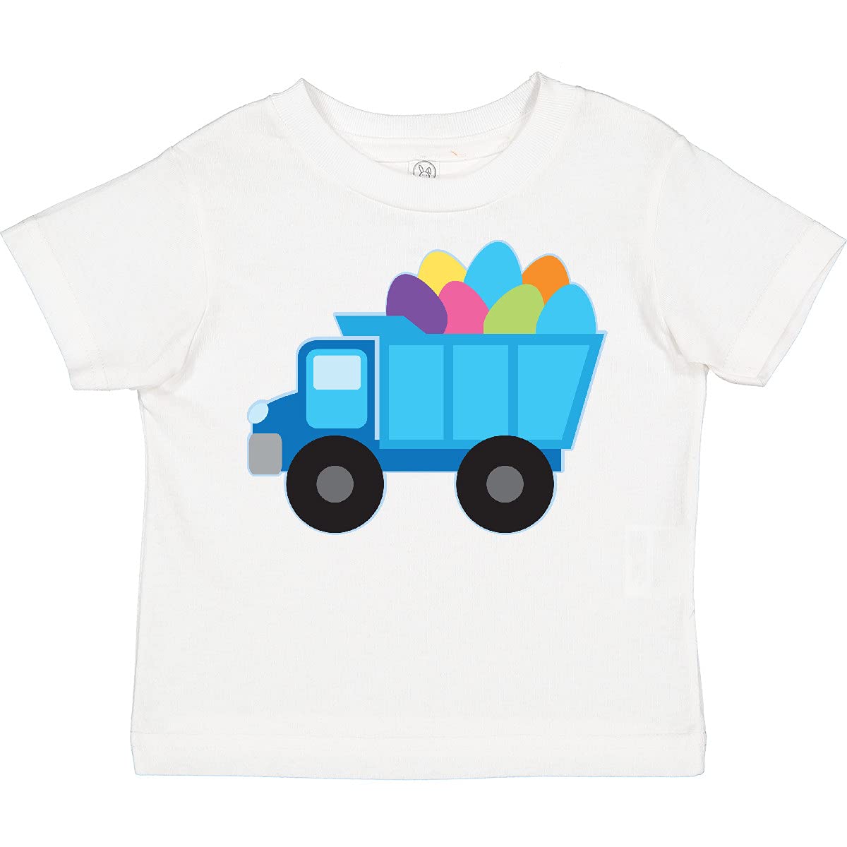 Inktastic Easter Egg Truck Boys Toddler T-Shirt - Cute Easter Graphic Tee for Toddler Boys - Perfect for Easter Celebrations, Spring Outfits & Holiday Photos