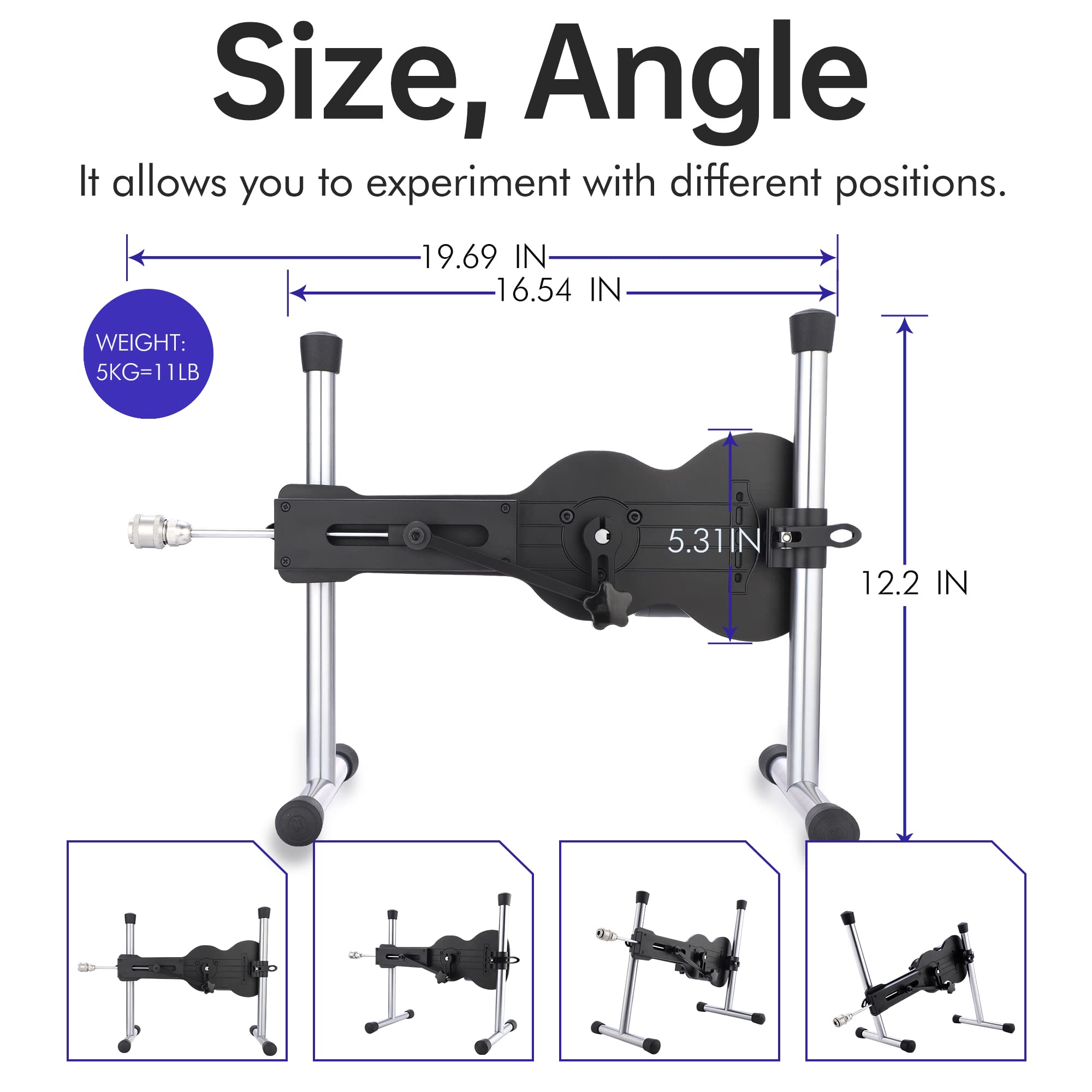 Premium Sinloli Love Machine - Wireless Remote Thrusting Dildo with Silicone Attachment & Vac-U-Lock Adapter | Couples & Solo Play | Bedroom & Travel Use