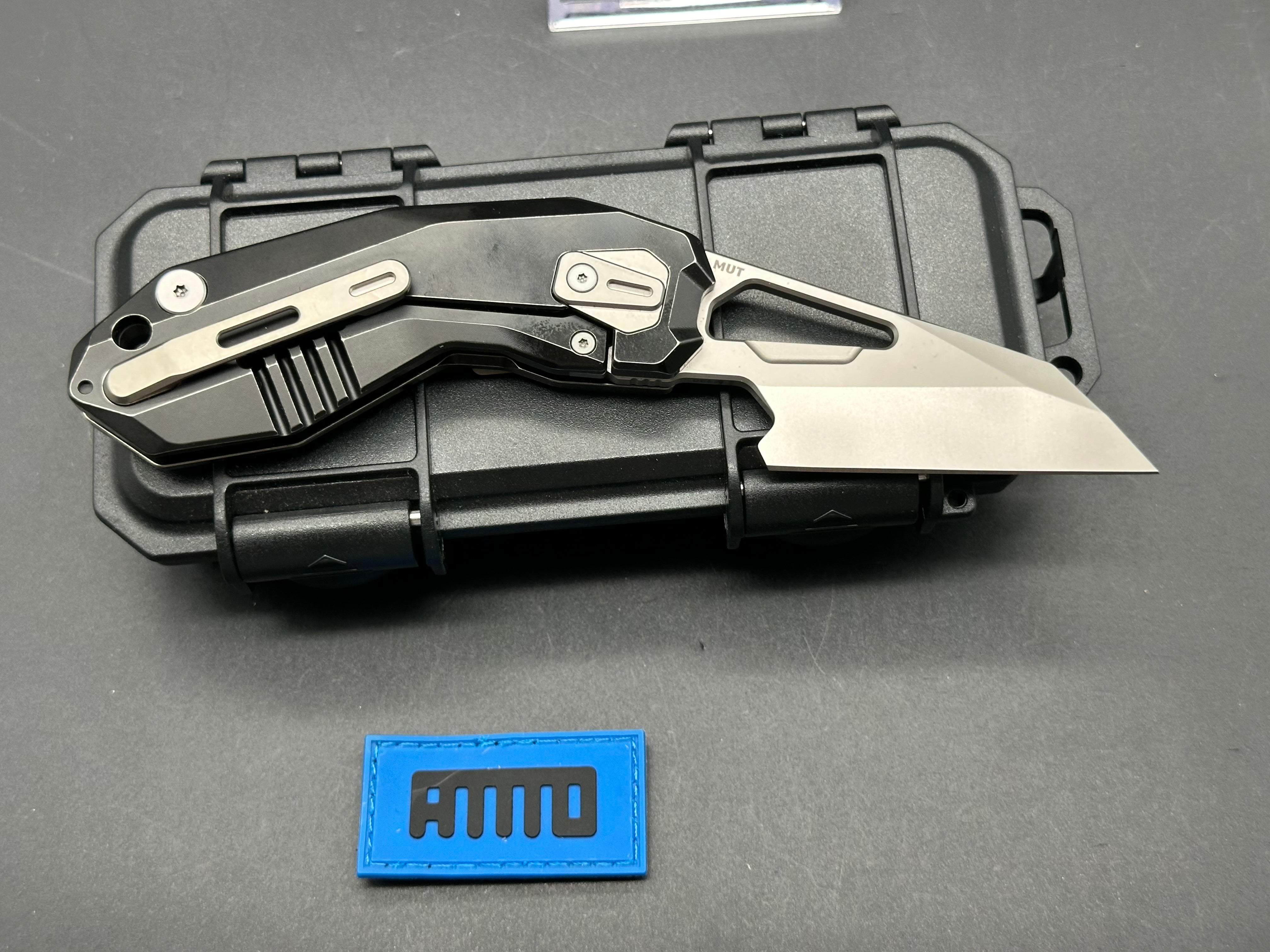 ATTTO MUTT Knife - Premium Titanium Handle with M390 Blade | Outdoor Survival, Camping & EDC Gear