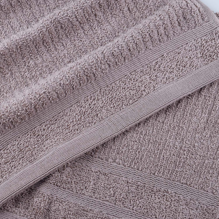 Premium Egyptian Cotton 8-Piece Bath Towel Set with Plush Bath Mat & Wash Gloves - Ultra Soft & Absorbent for Spa, Hotel & Luxury Home Bathroom Experience