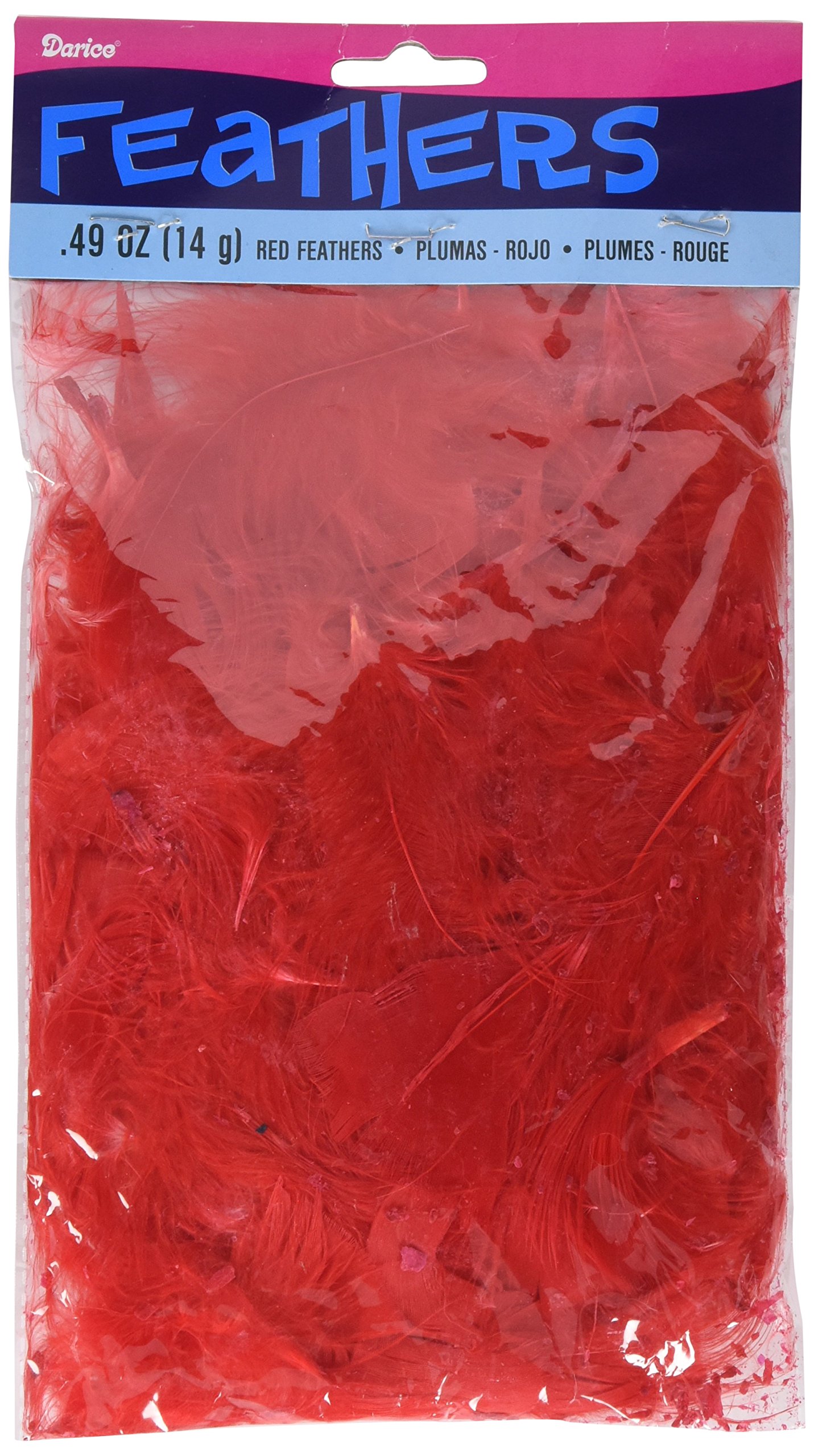 Darice 12-Inch All-Purpose Red Craft Feathers for DIY Projects, Costumes, Home Decor, and Party Supplies – Bulk Pack of 50