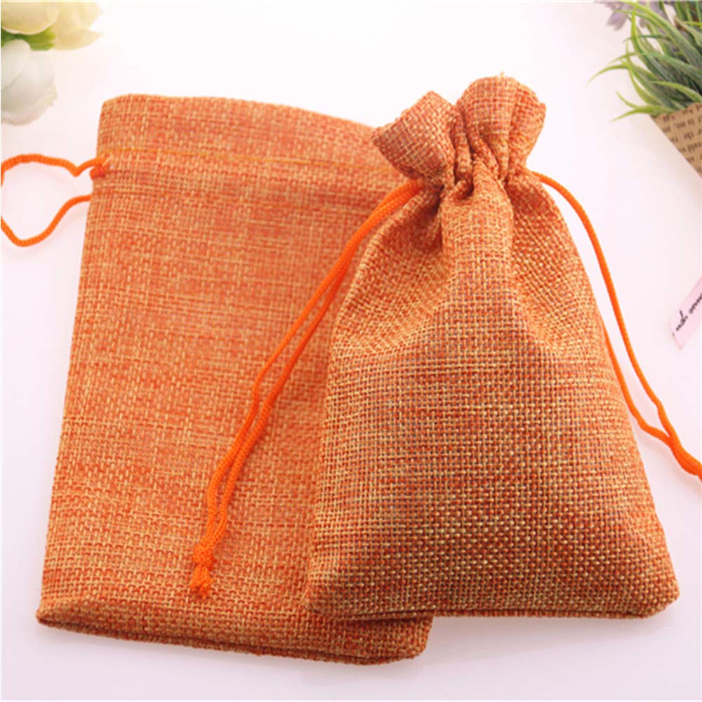 30 Pack Burlap Drawstring Gift Bags - 4