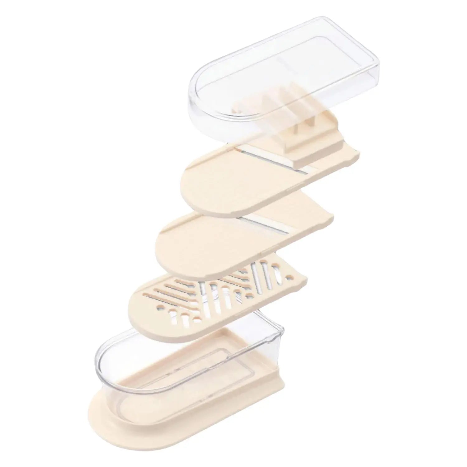 Kyocera ABS Resin Mandoline Slicer Set - 3-Piece Multi-Function Vegetable Cutter for Kitchen | Perfect for Salad Prep, French Fries & Garnishing