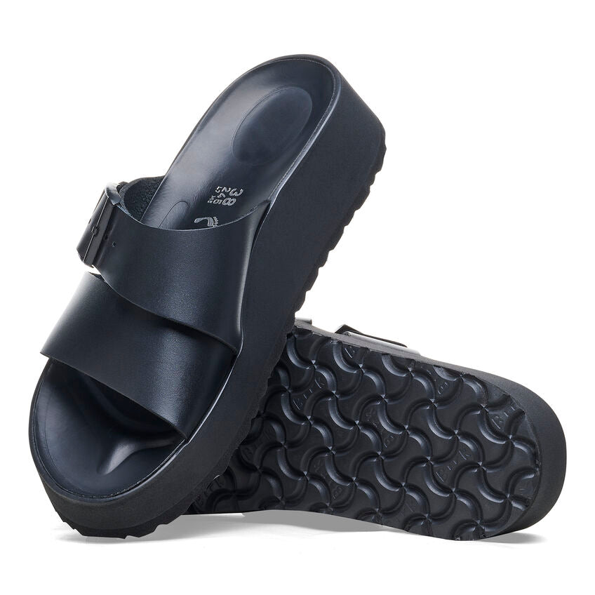 Birkenstock Women's Almina Leather Sandals - Black Comfort Footwear for Casual Wear & Summer Outfits